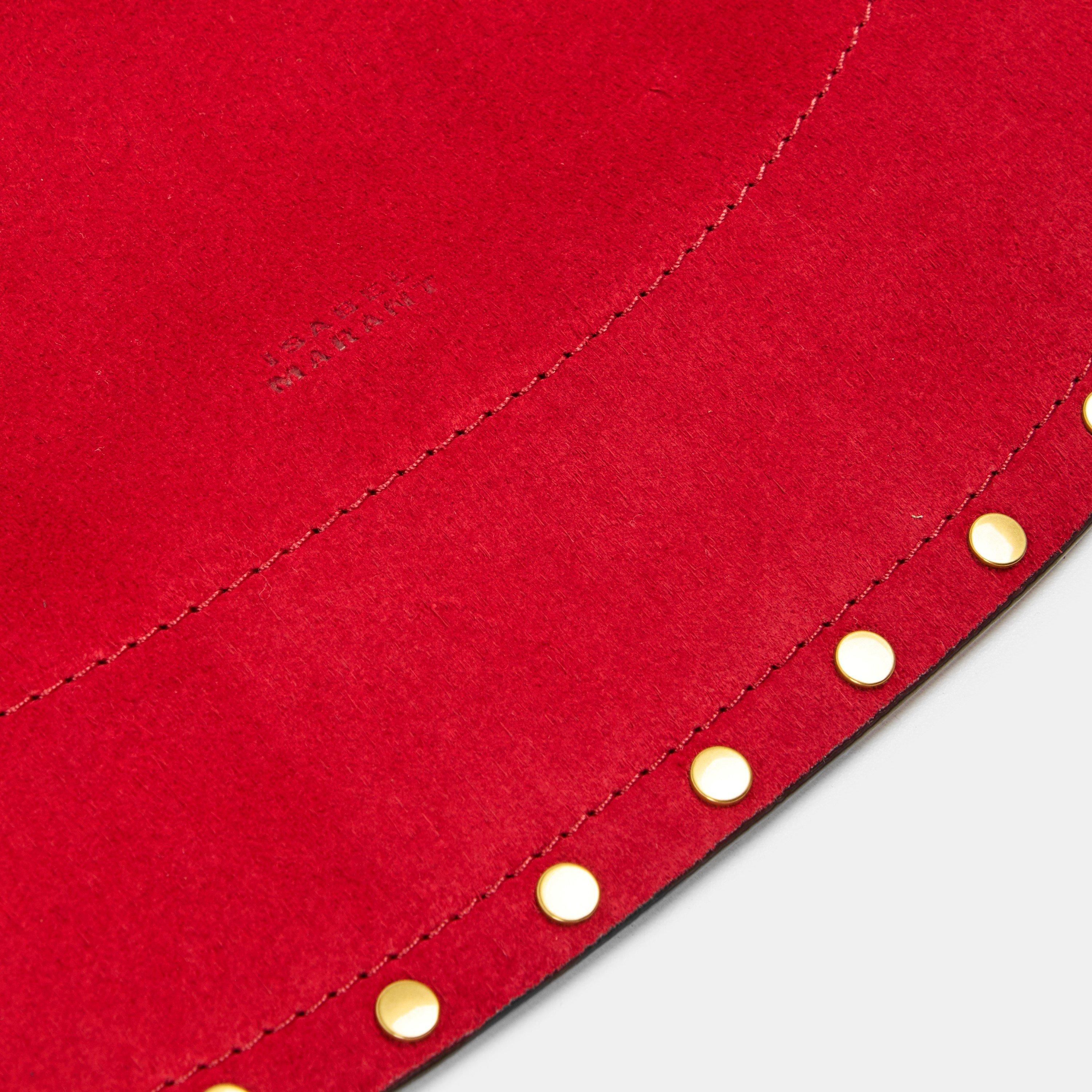 Scarlt Red 70SR - Isabel Marant - Women's Oskan Soft Hobo Bag - 4