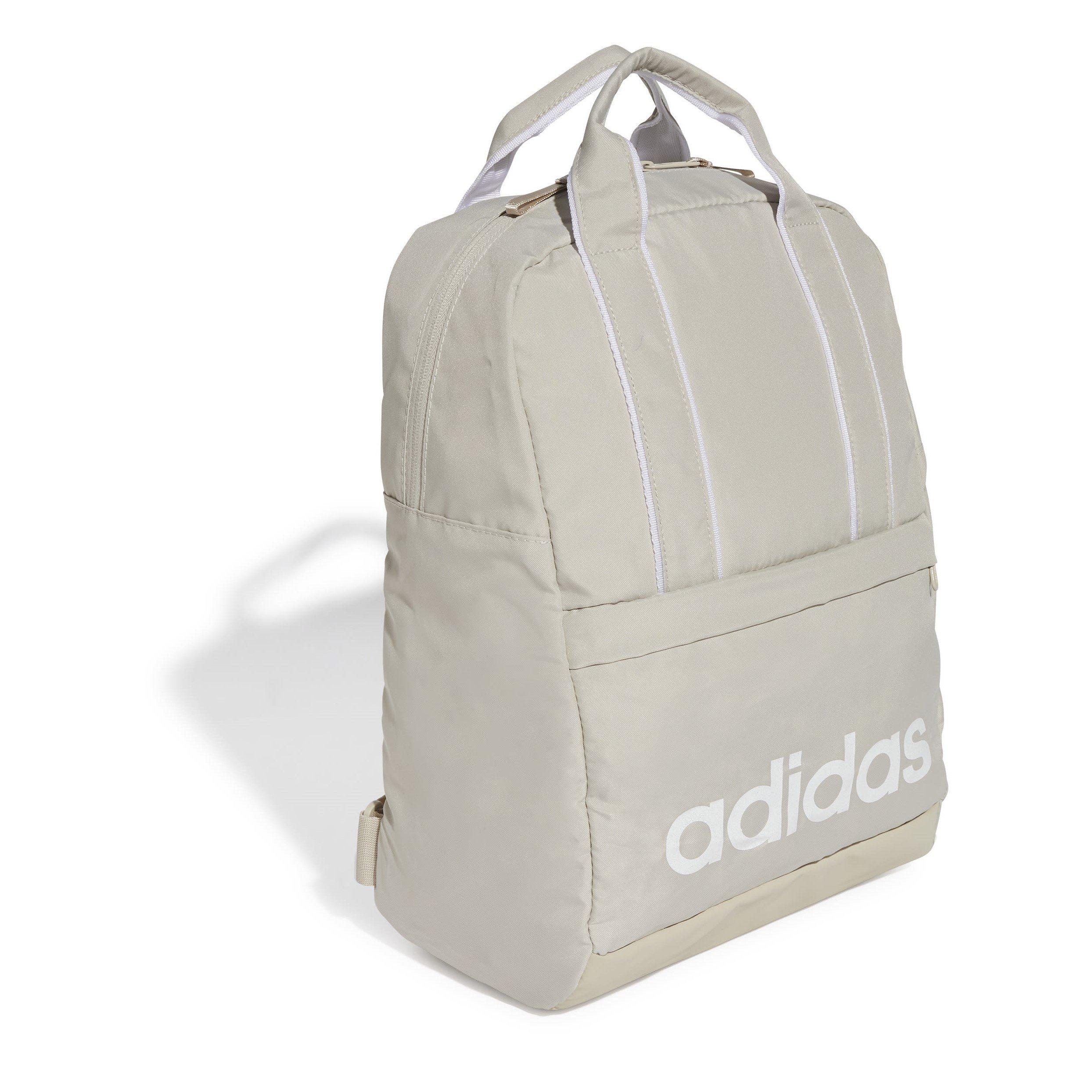 W.Alumina/White - adidas - Linear Essentials Backpack - 3