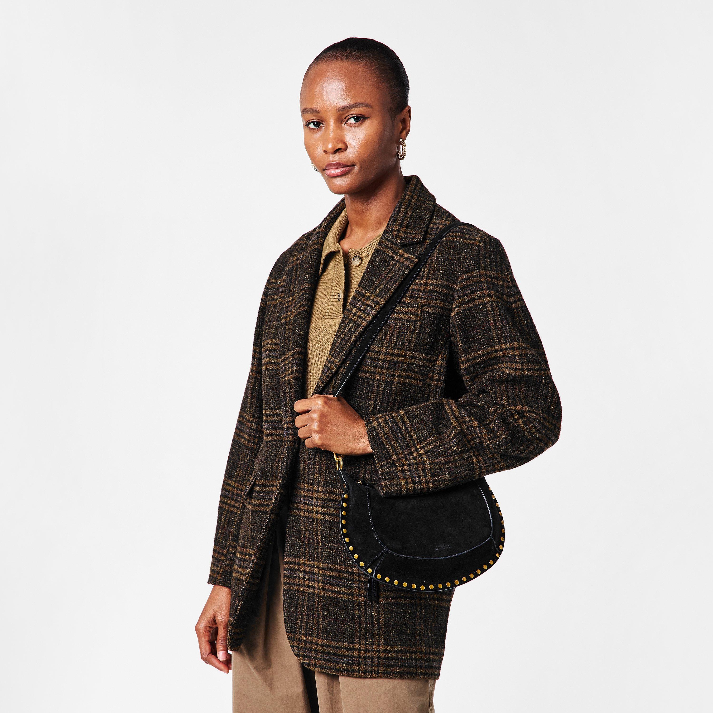 Black 01BK - Isabel Marant - Women's Oskan Moon Shoulder Bag - 3