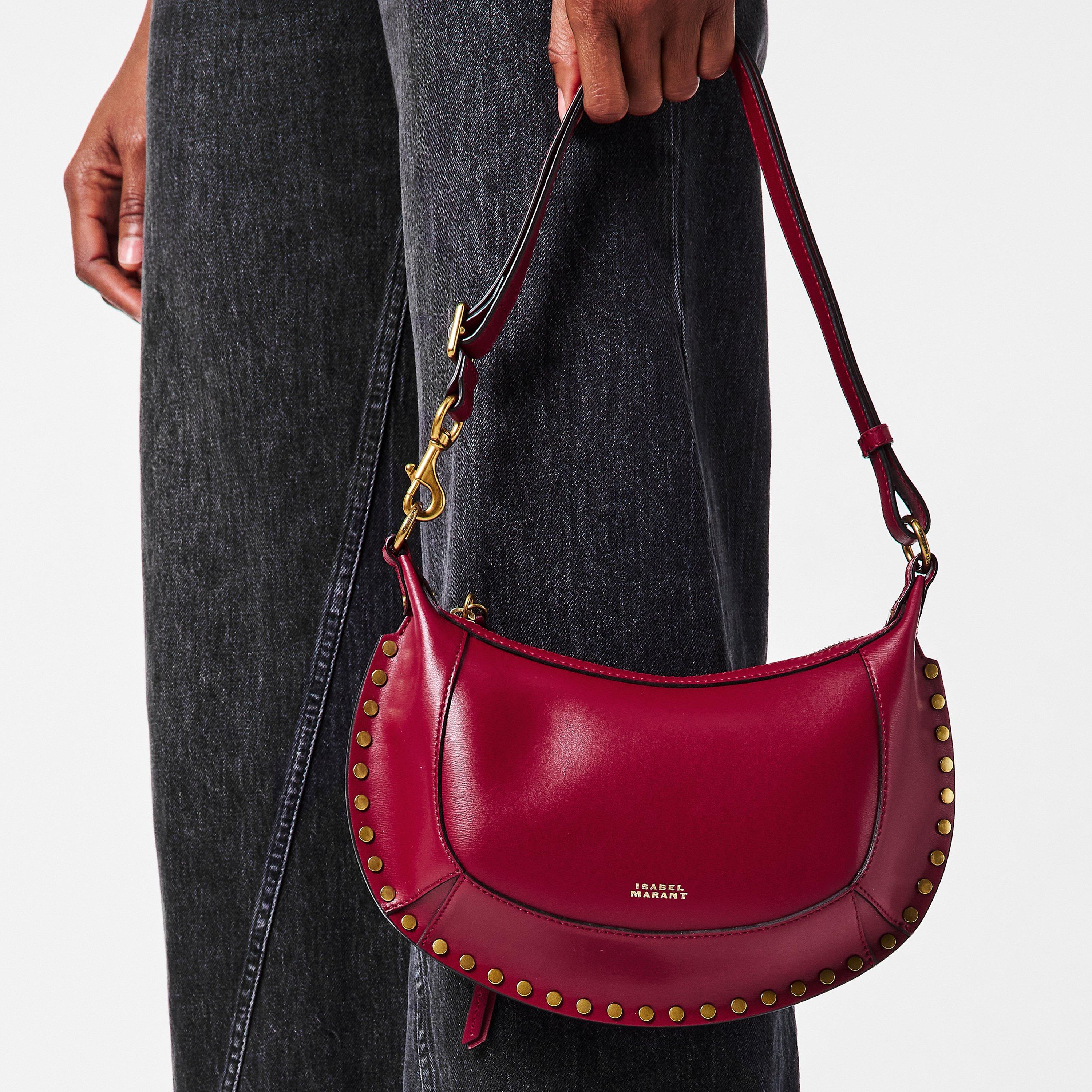 Dark Red 70DR - Isabel Marant - Women's Oskan Moon Shoulder Bag - 3