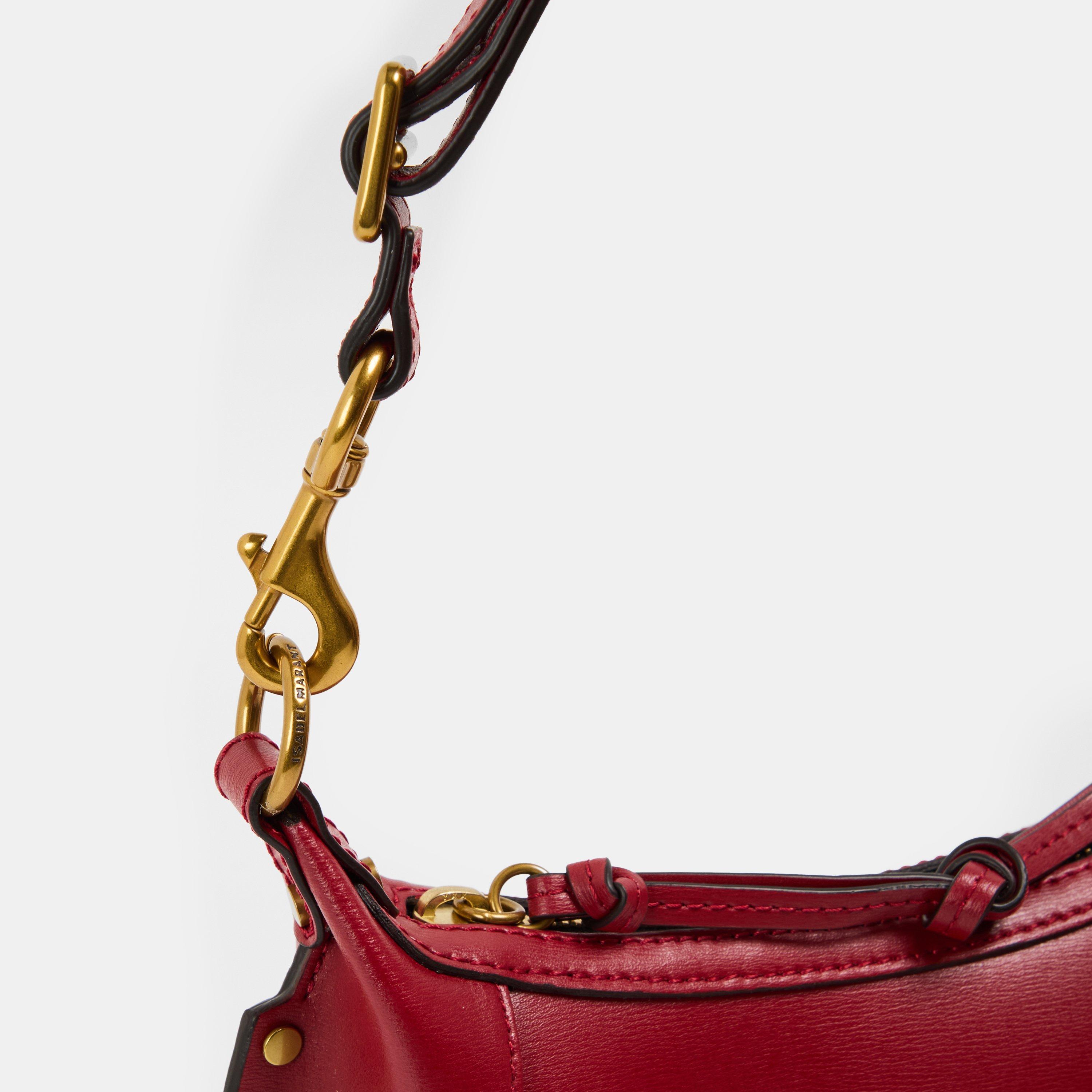 Dark Red 70DR - Isabel Marant - Women's Oskan Moon Shoulder Bag - 4