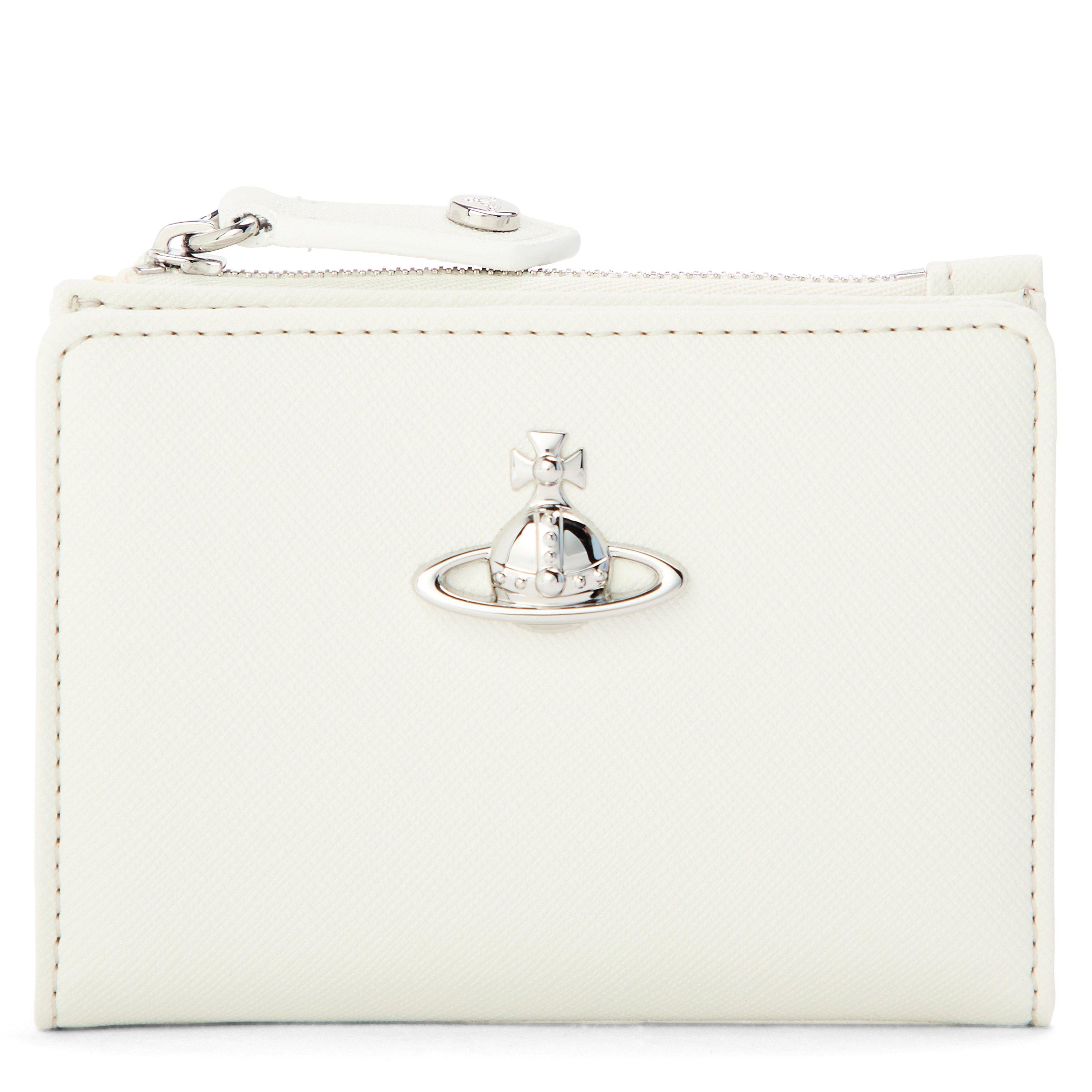 Vivienne Westwood Women's Viv SlimFlap Zip Around Purse - OFF-WHITE