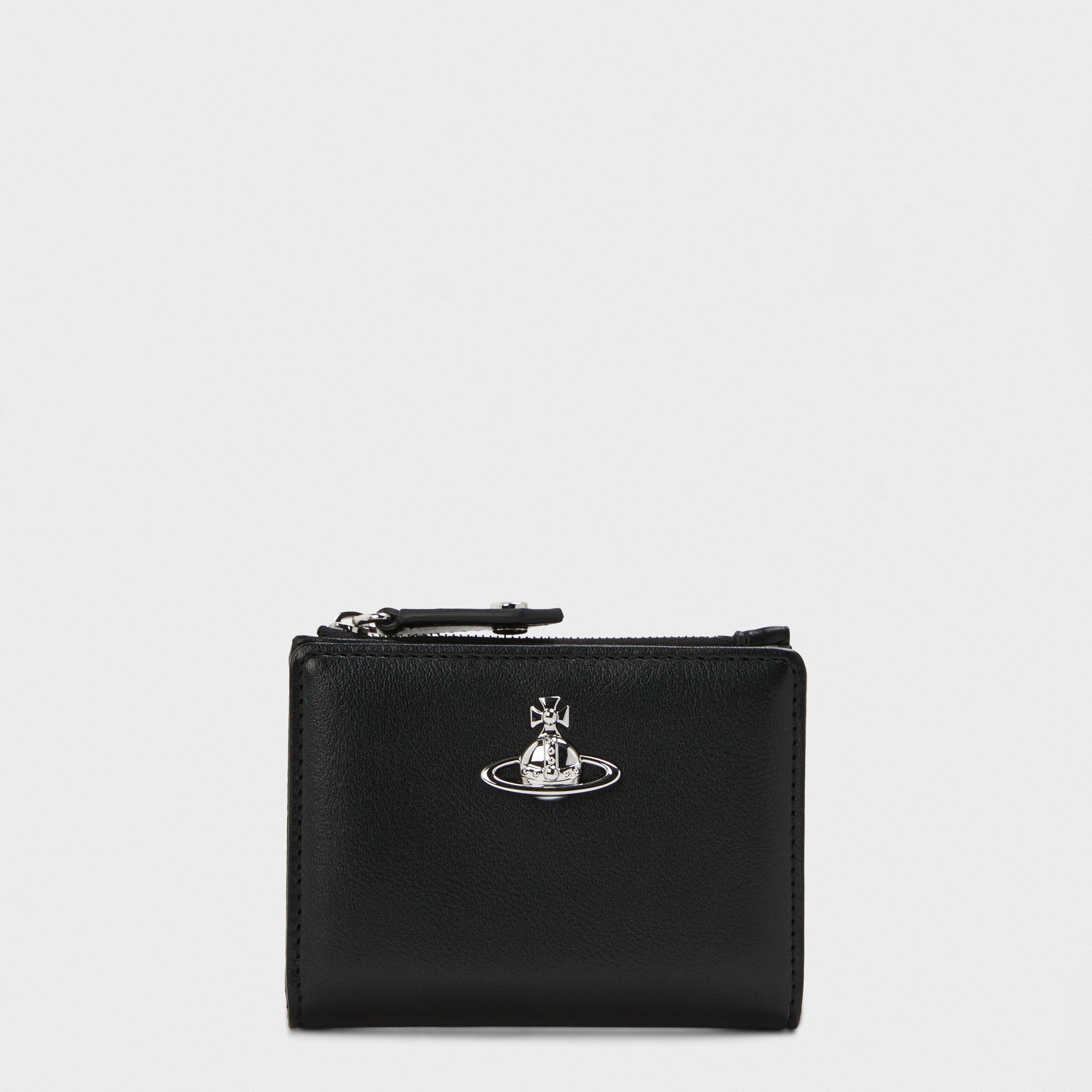 Vivienne Westwood Women's Viv SlimFlap Zip Around Purse - BLACK