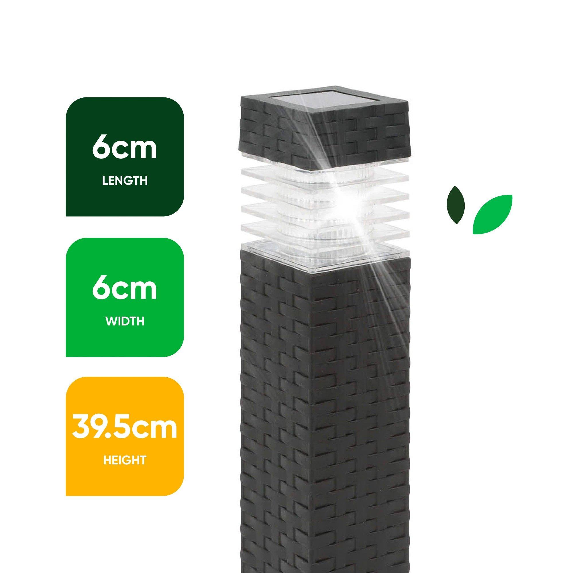 Black - Streetwize - Solar Path Lights - Classic Design (4-Pack) - 3