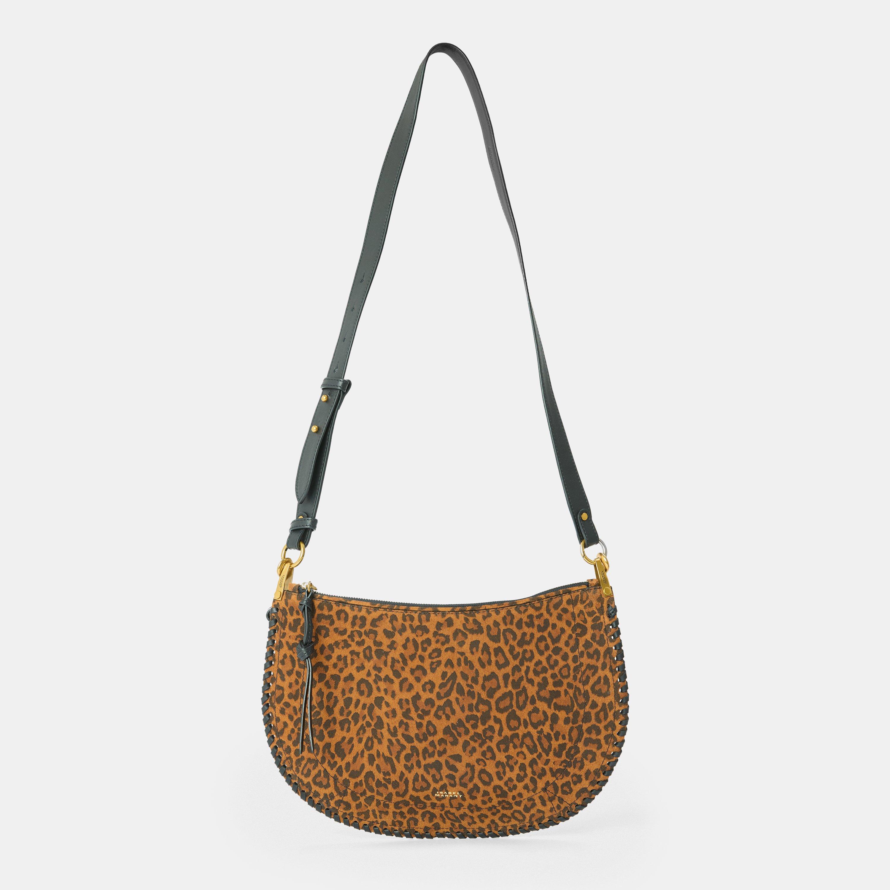 Isabel Marant Women's Oskan Soft Zipped Shoulder Bag - Leopard 99LE