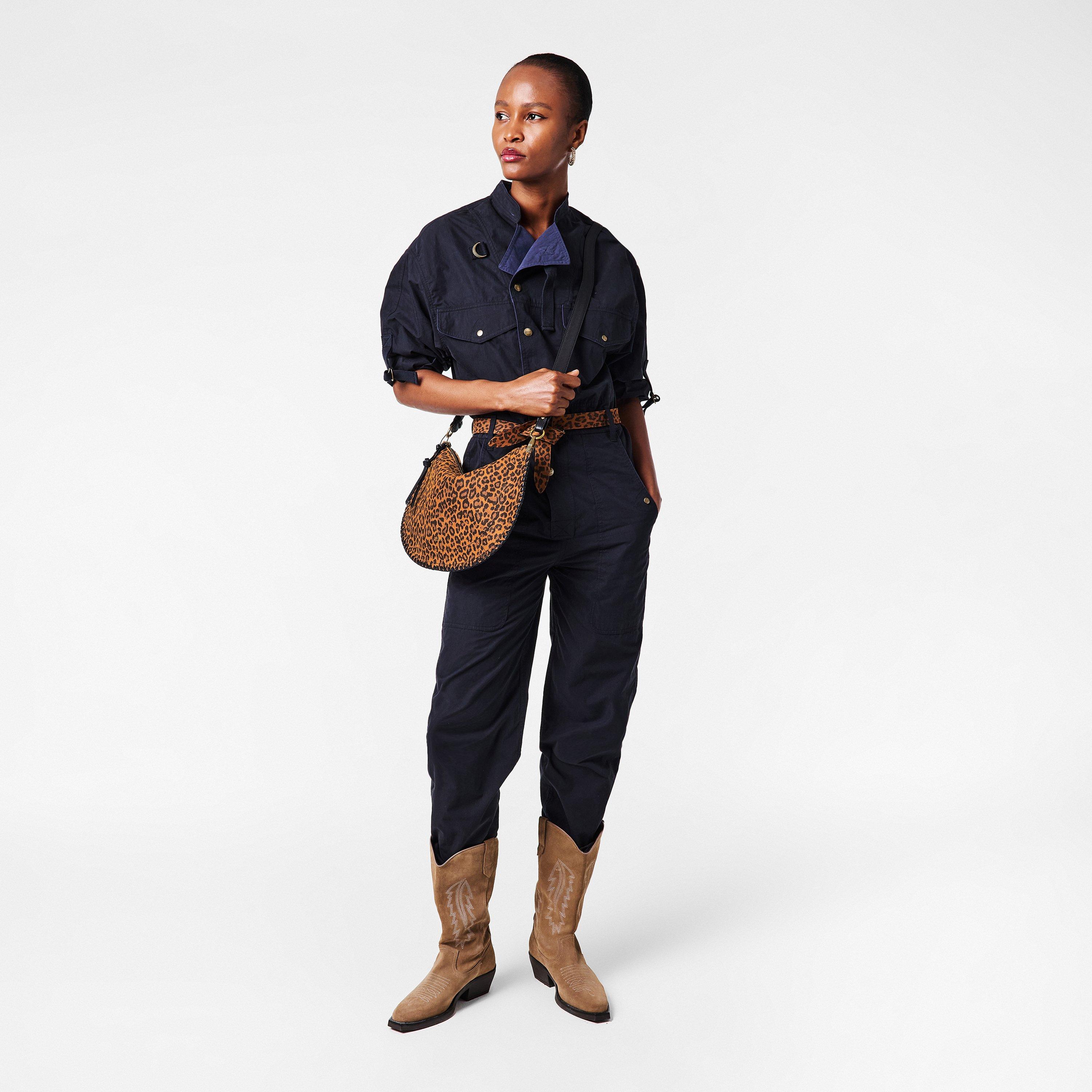 Leopard 99LE - Isabel Marant - Women's Oskan Soft Zipped Shoulder Bag - 6