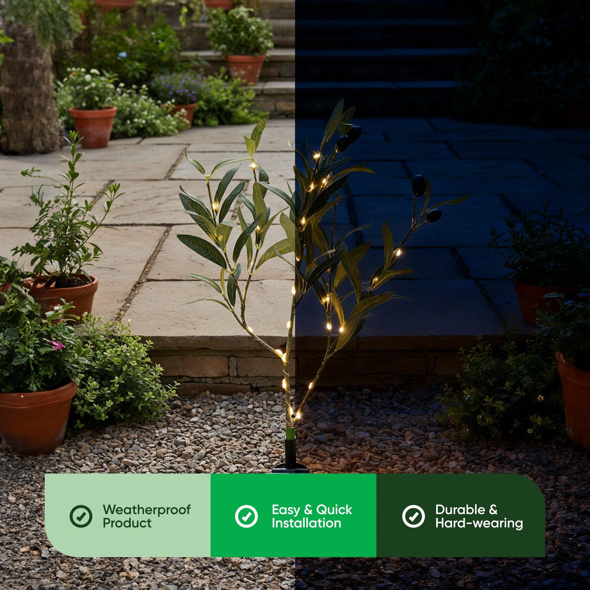 Green - Streetwize - Olive Tree Solar Lights - 4