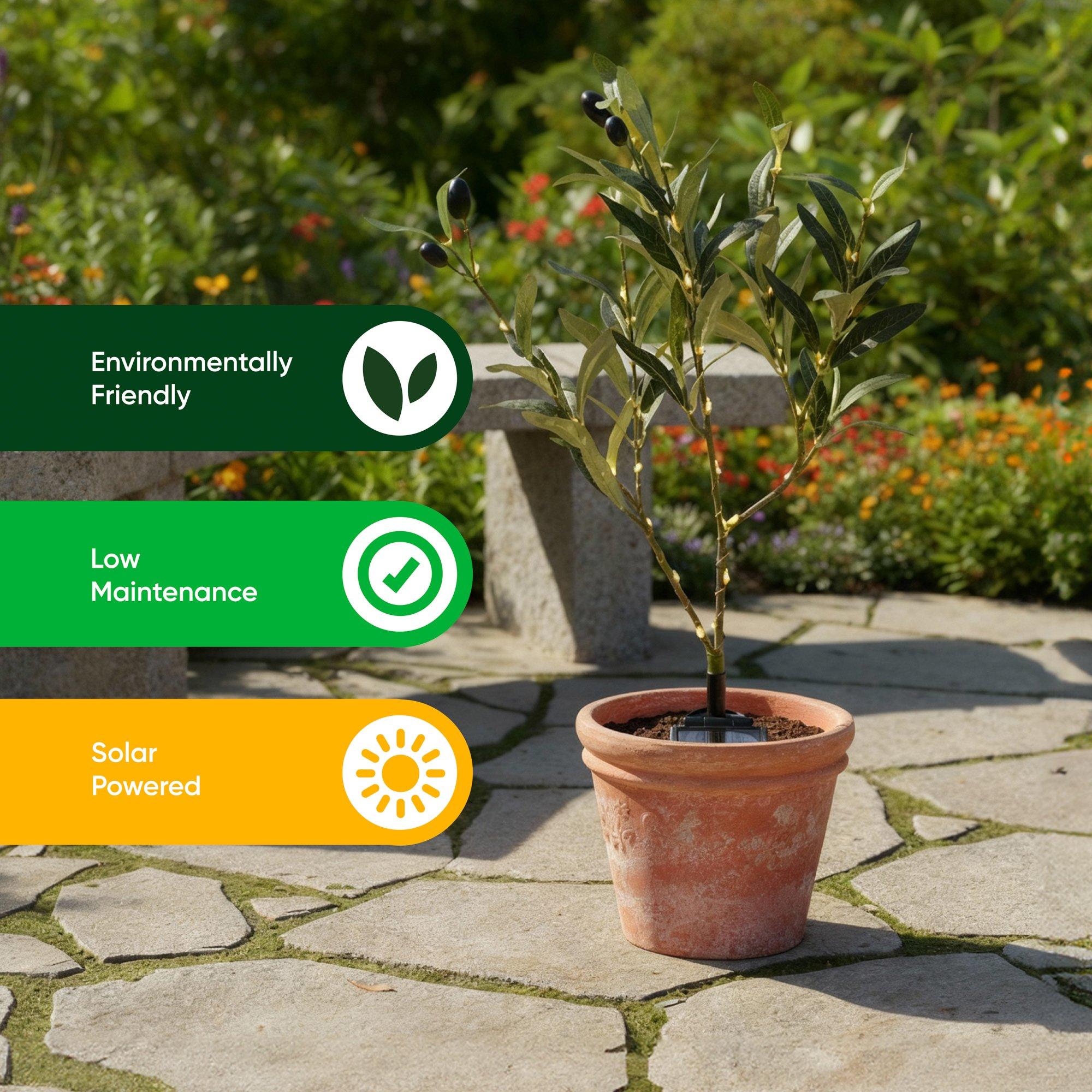 Green - Streetwize - Olive Tree Solar Lights - 7