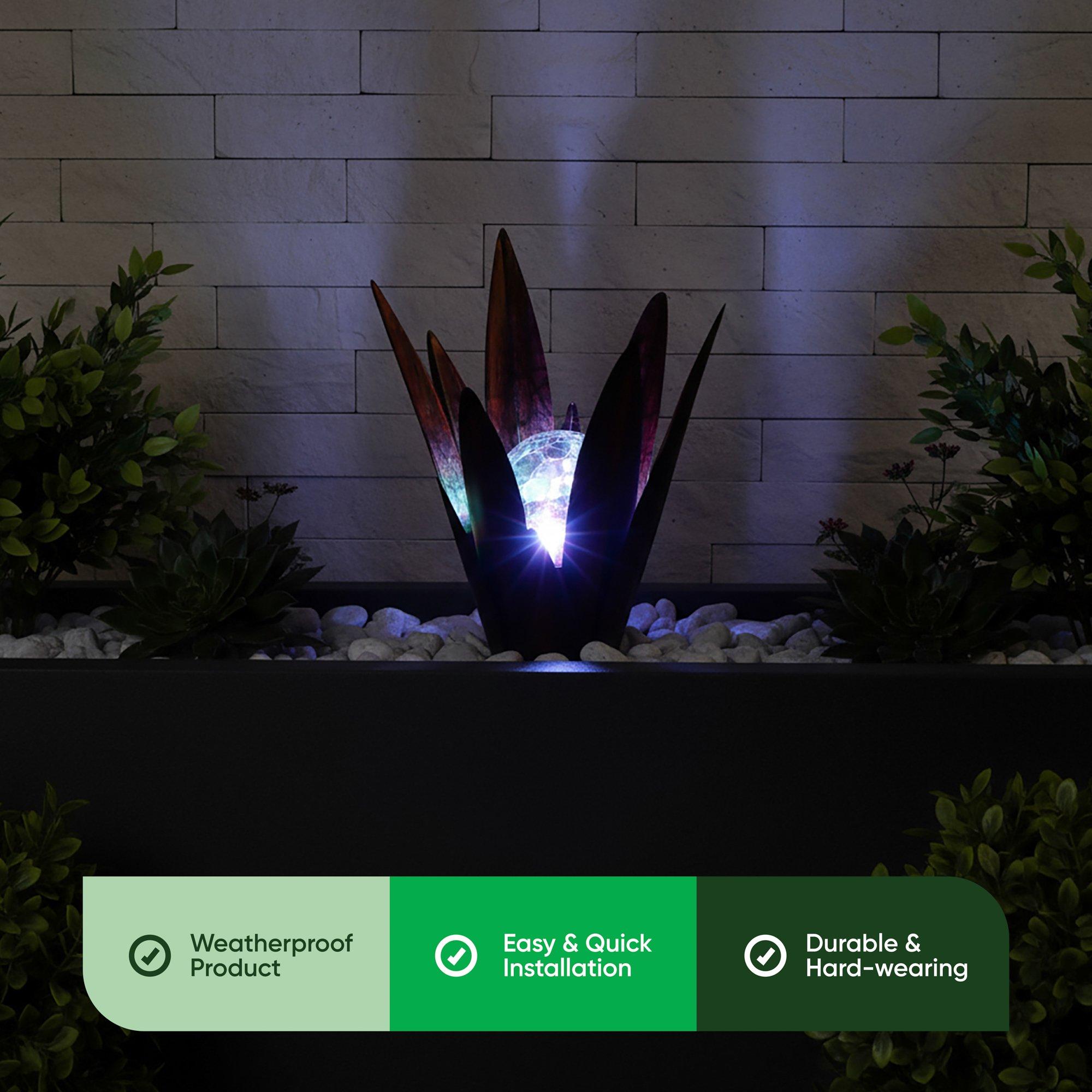 Multi - Streetwize - Agave Solar Light - Color-Changing Desert Glow - 4