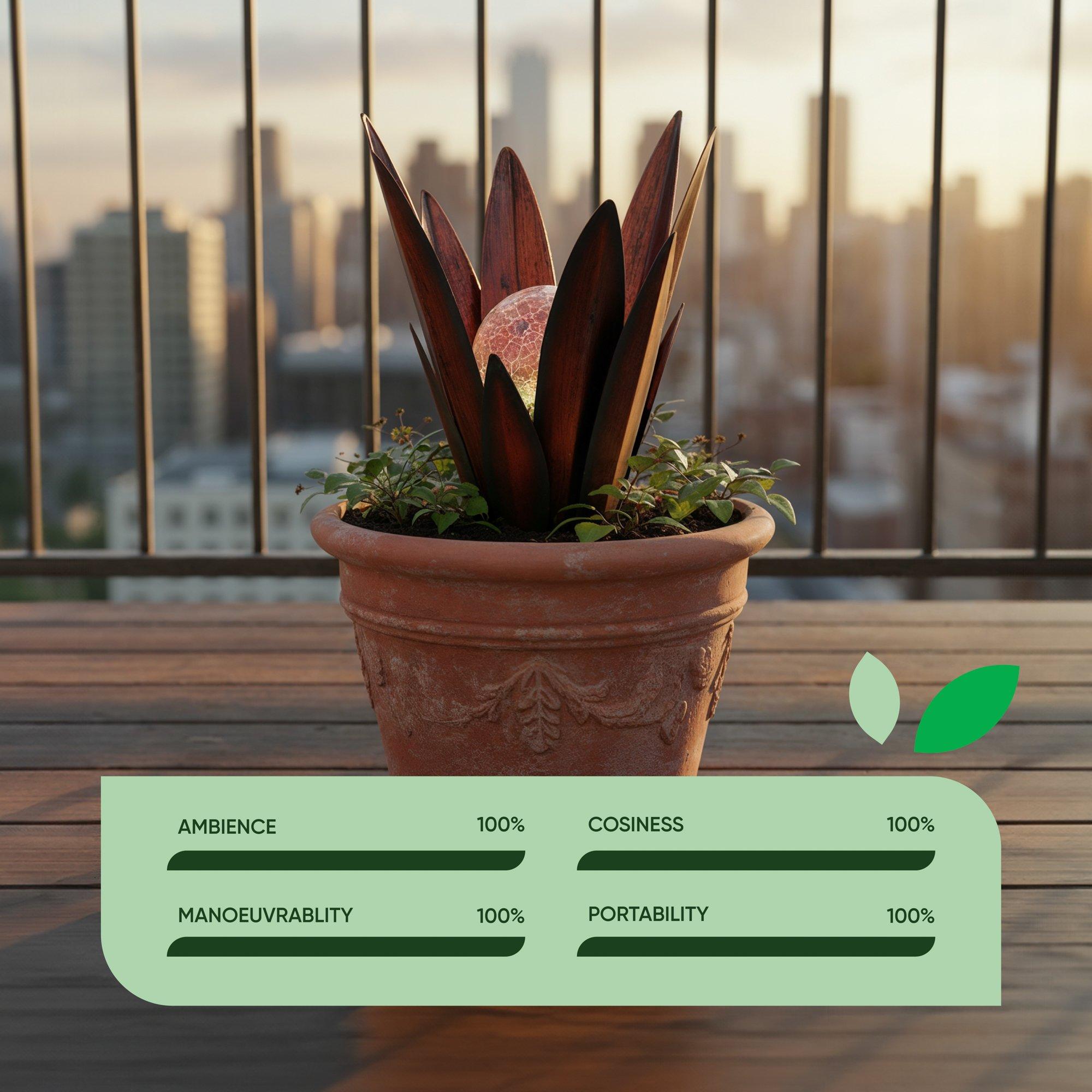 Multi - Streetwize - Agave Solar Light - Color-Changing Desert Glow - 6