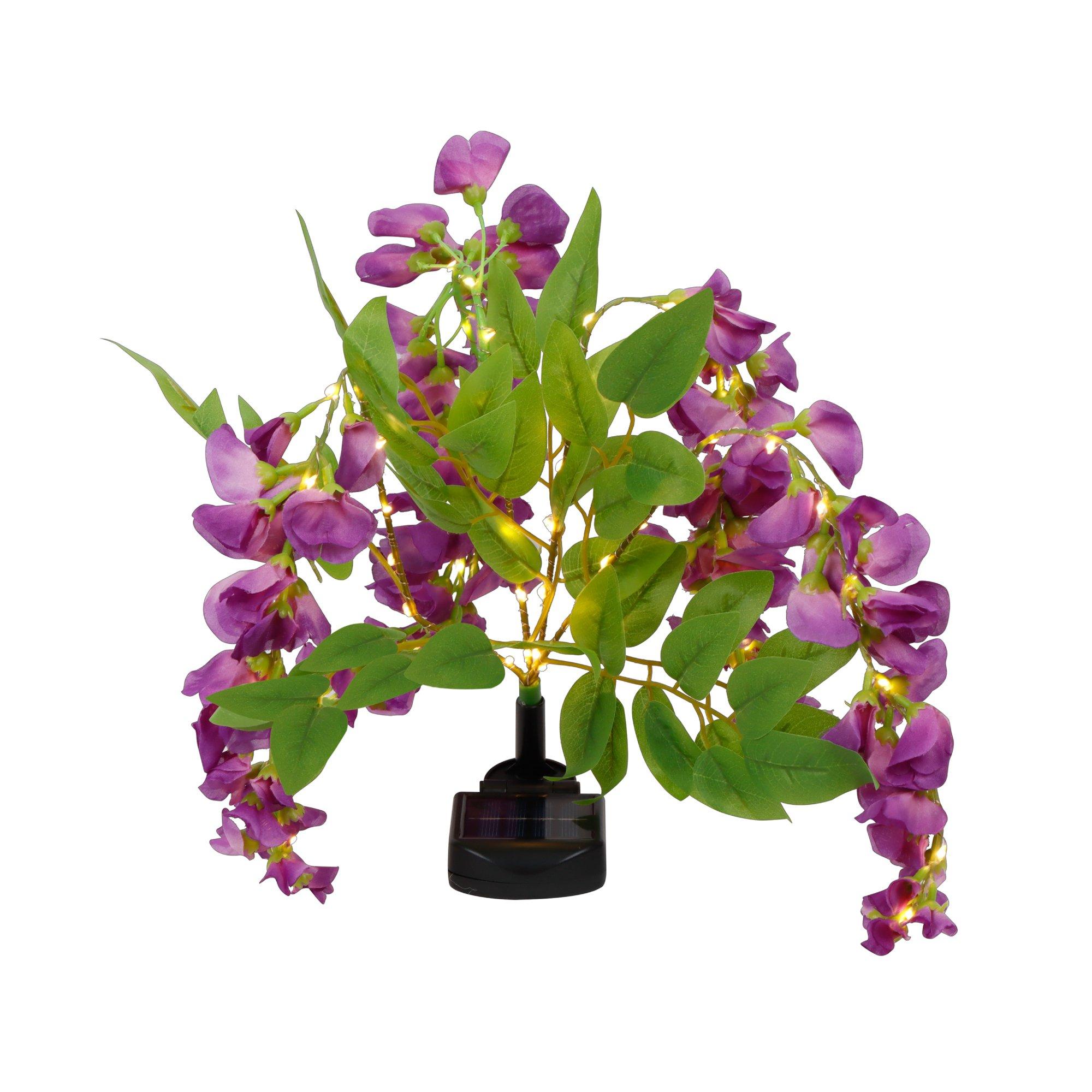 Multi - Streetwize - Wisteria Solar Lights - Stem with 4 Flowers - 2