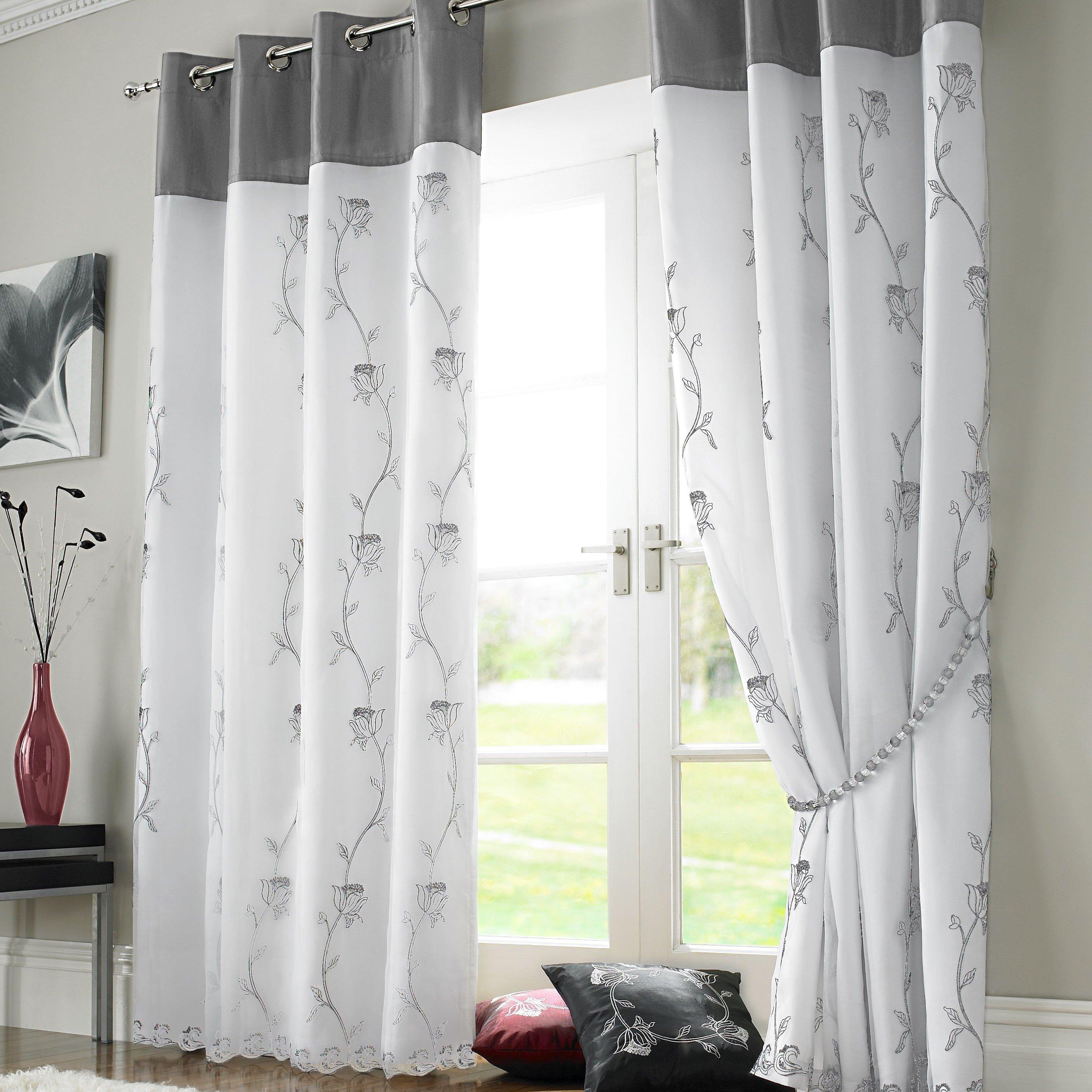 Tahiti Lined Voile Curtains