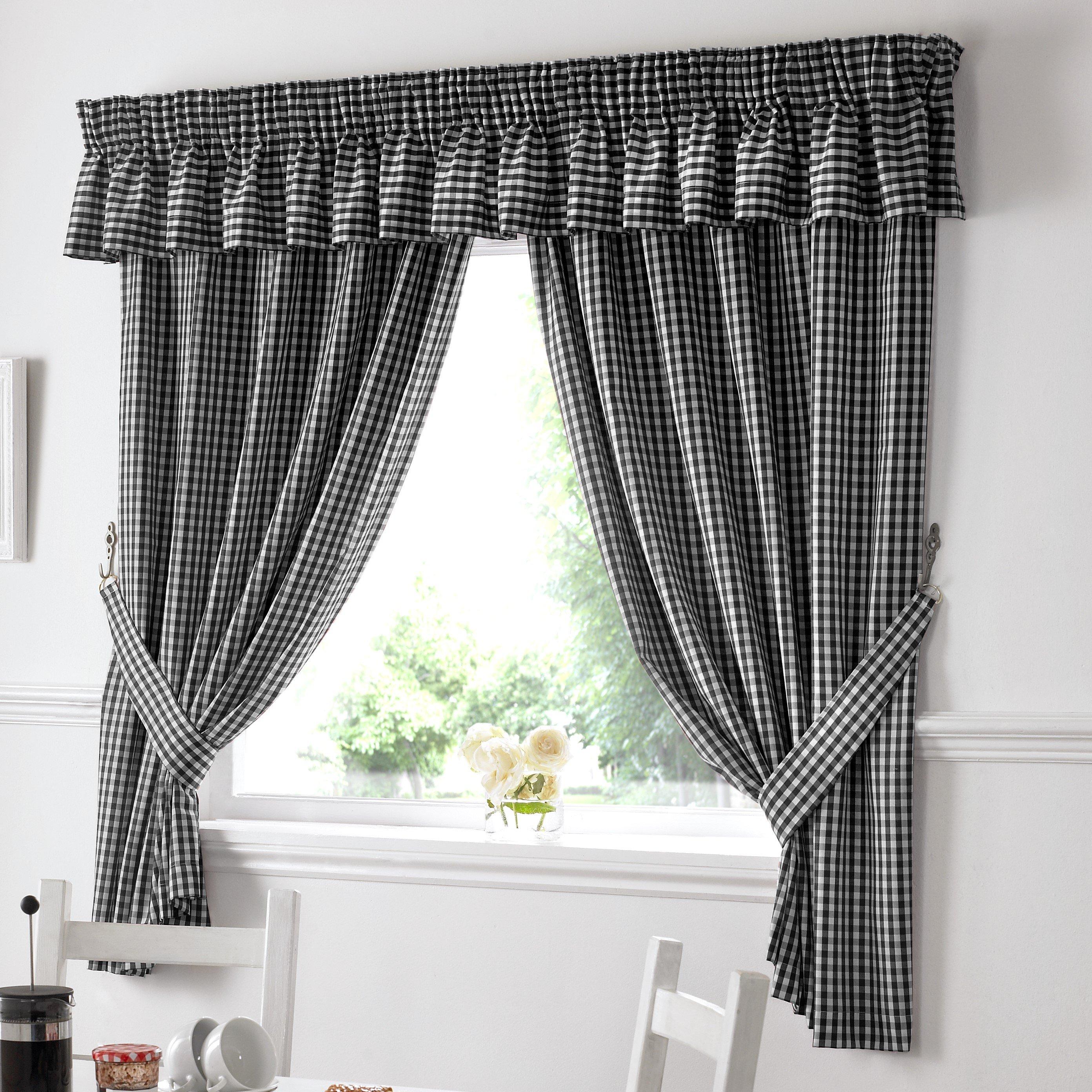 Gingham Kitchen Curtains