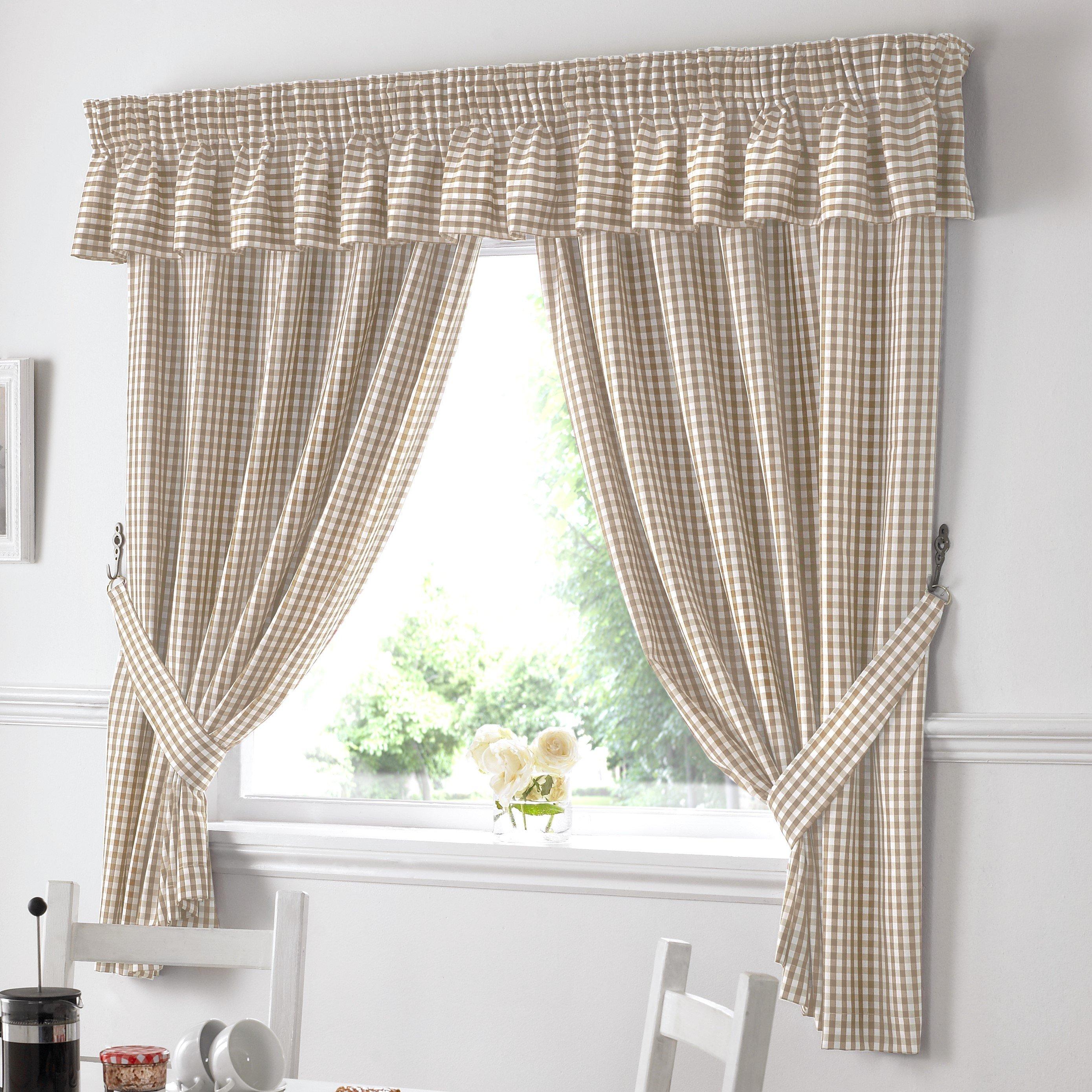 Gingham Kitchen Curtains