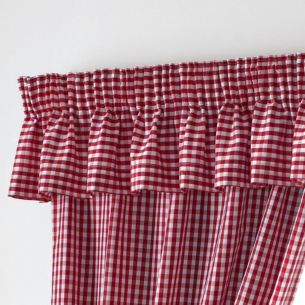 Red - Alan Symonds - Gingham Kitchen Curtains - 3