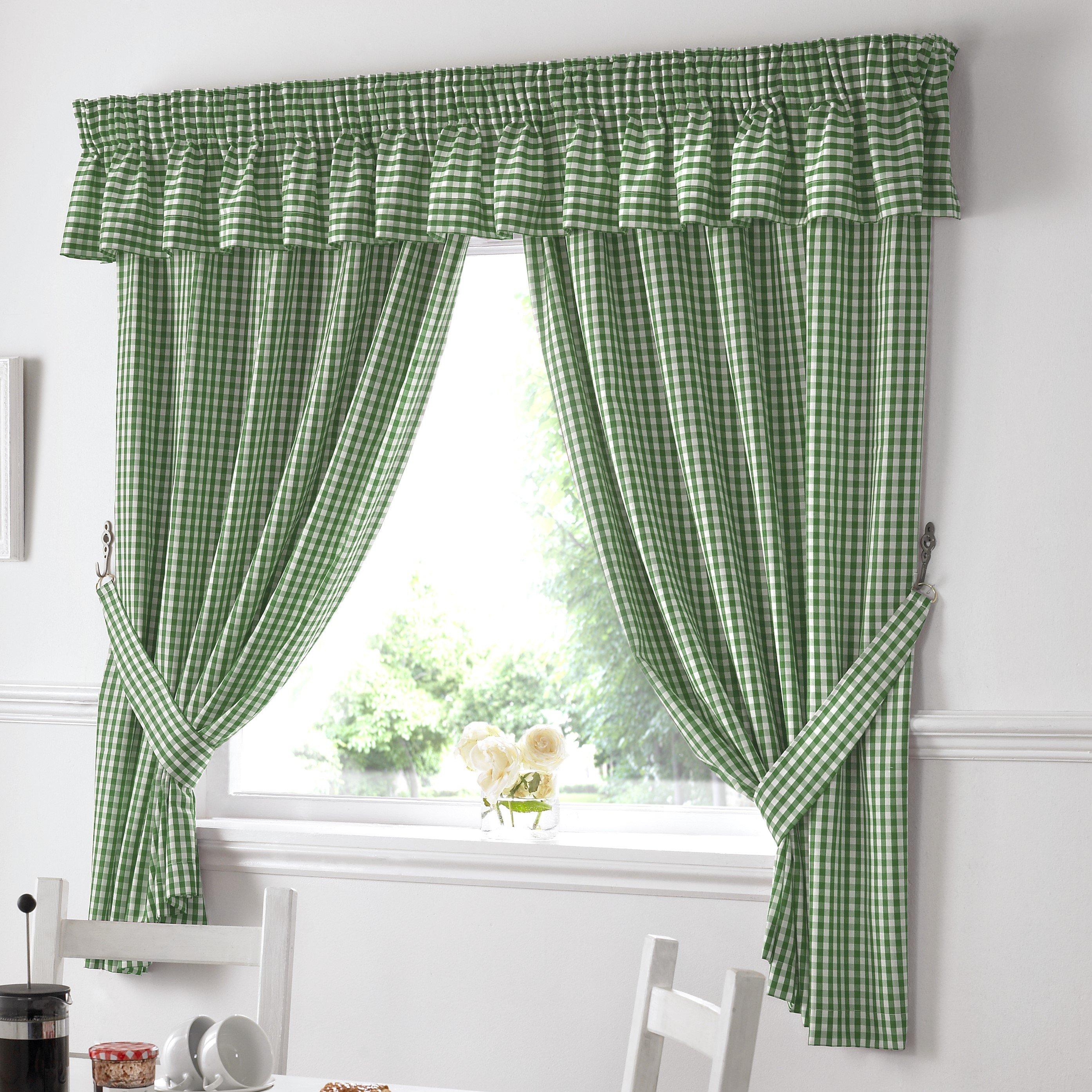 Gingham Kitchen Curtains