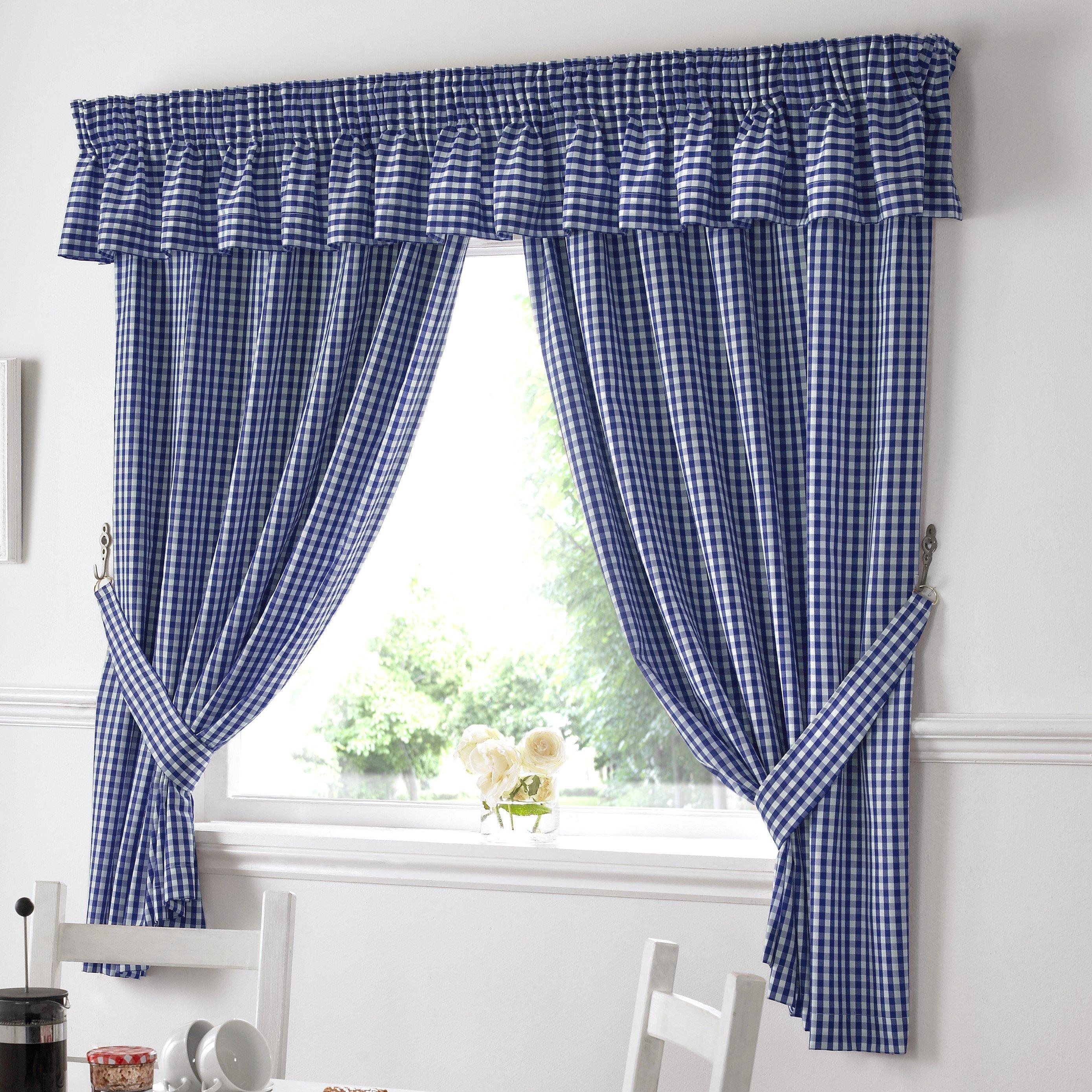 Gingham Kitchen Curtains