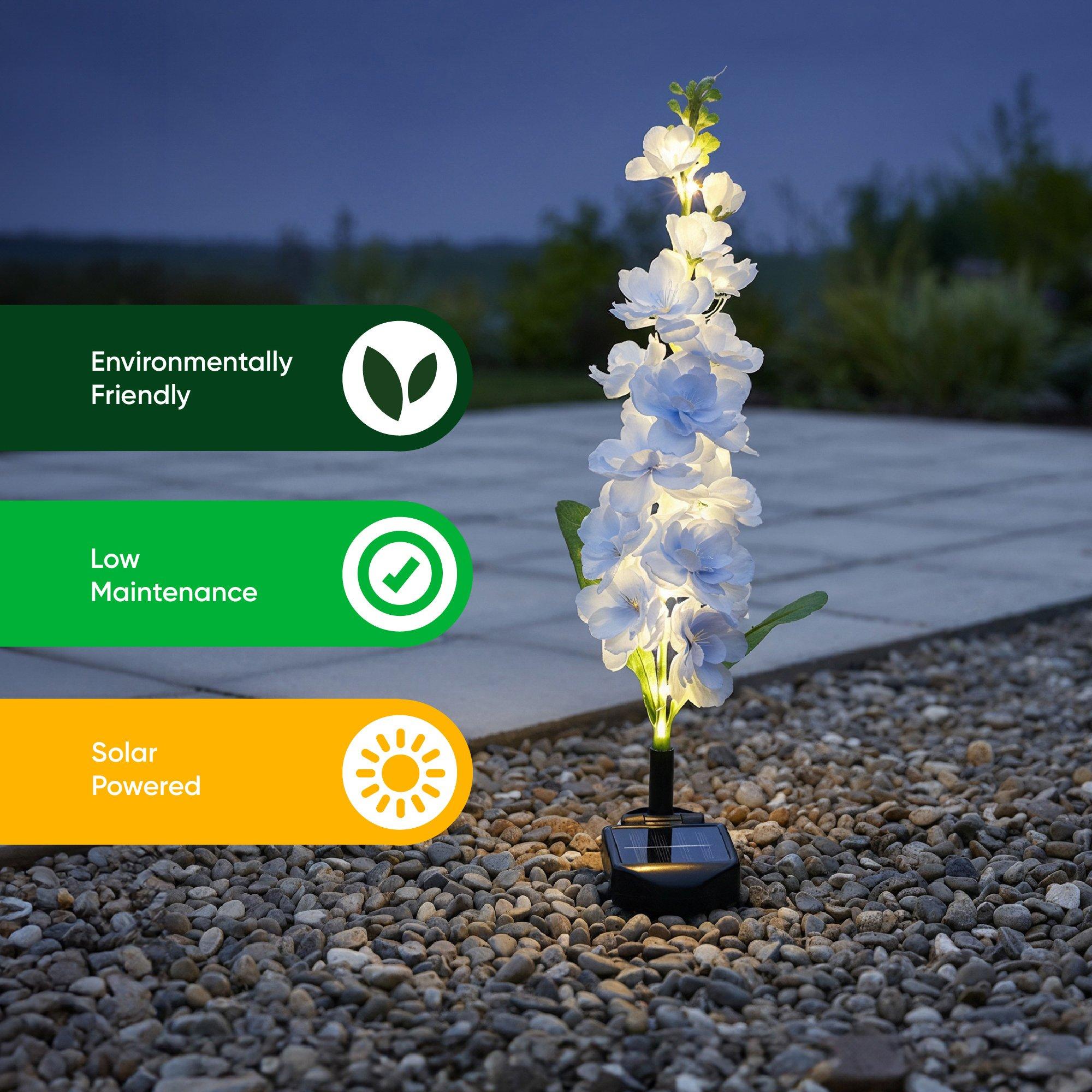 Blue - Streetwize - Blue Delphinium Solar Lights - 7