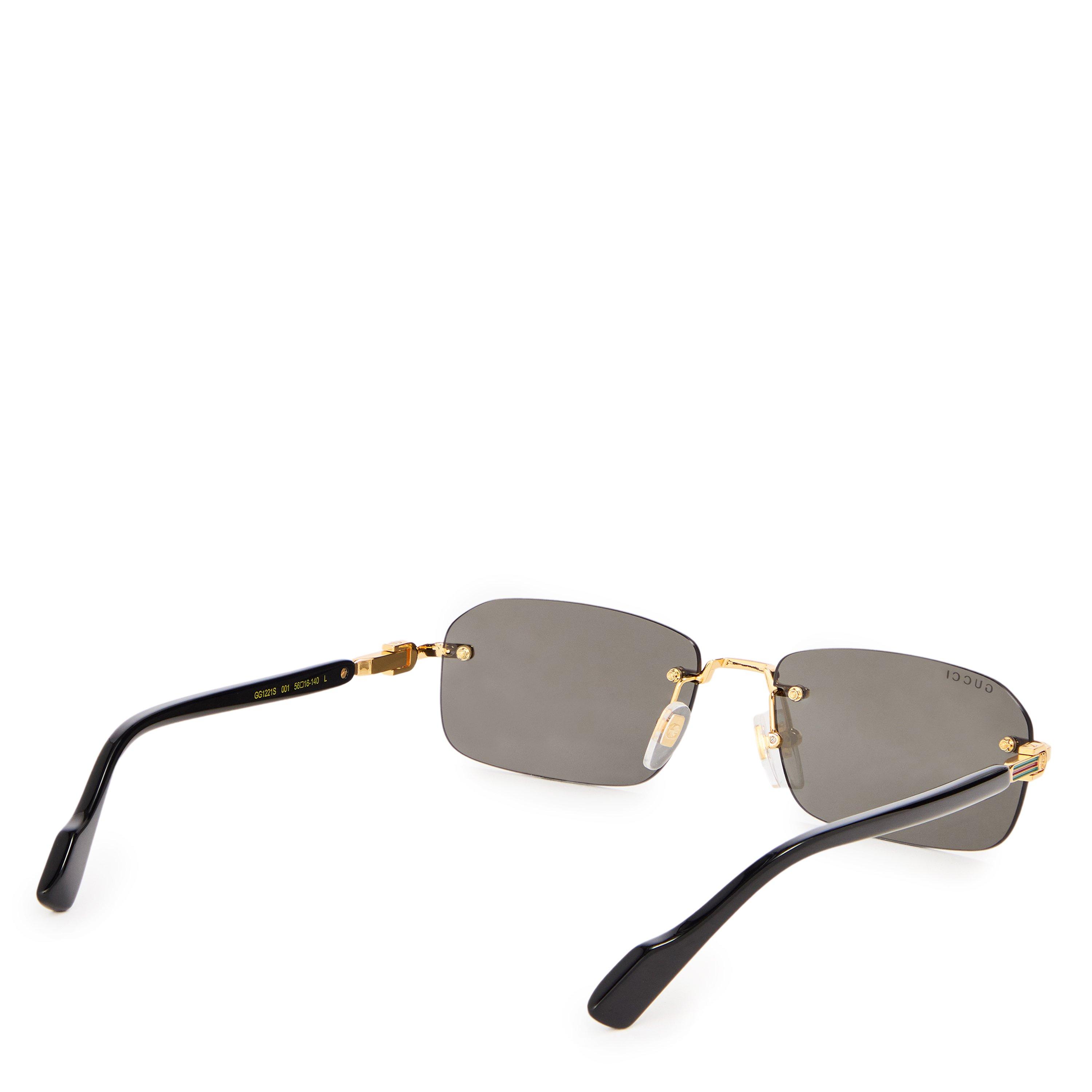Gucci Sunglasses Gucci GG1221S Men’s Rimless Rectangular Sunglasses ...