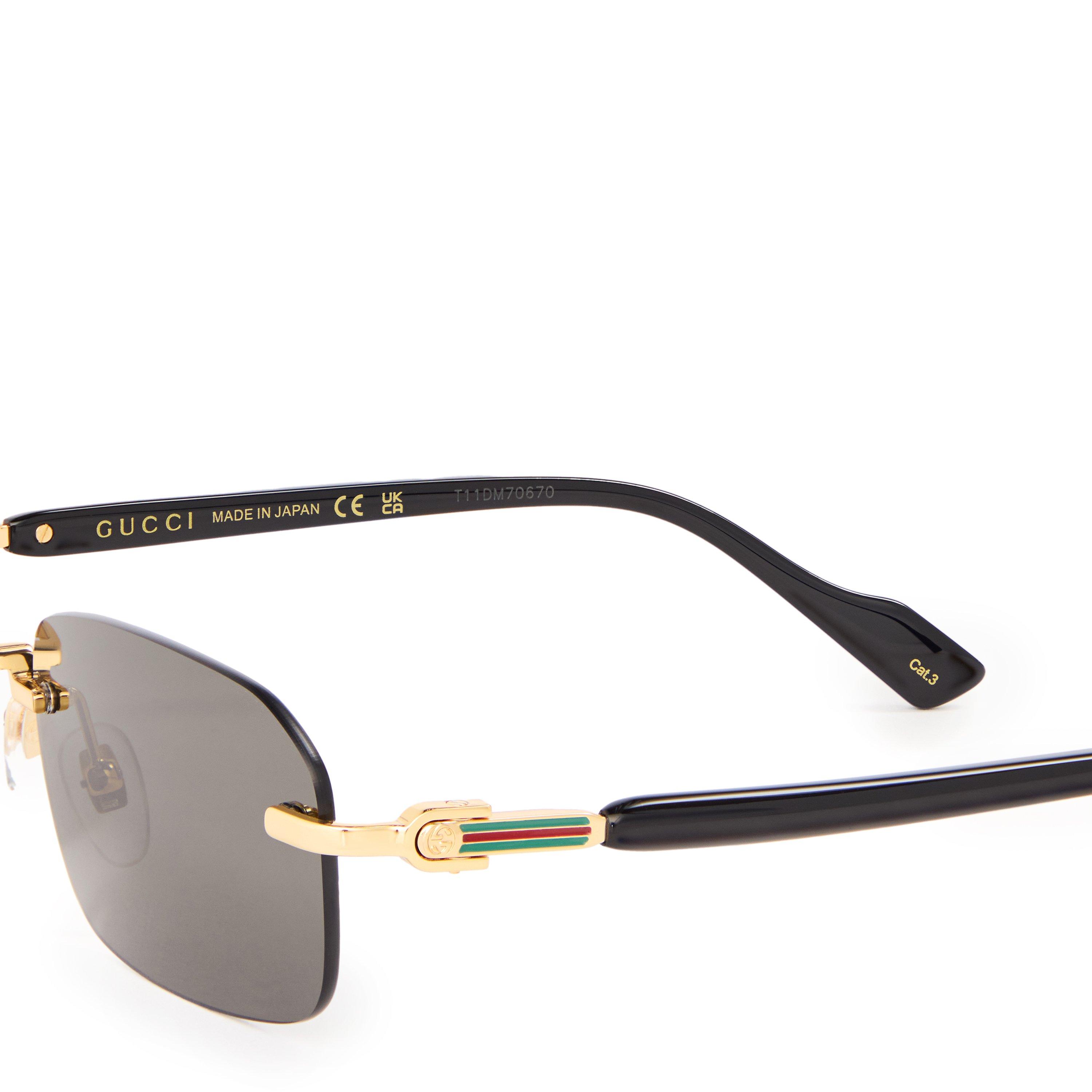 Gucci Sunglasses | Gucci GG1221S Men’s Rimless Rectangular Sunglasses ...