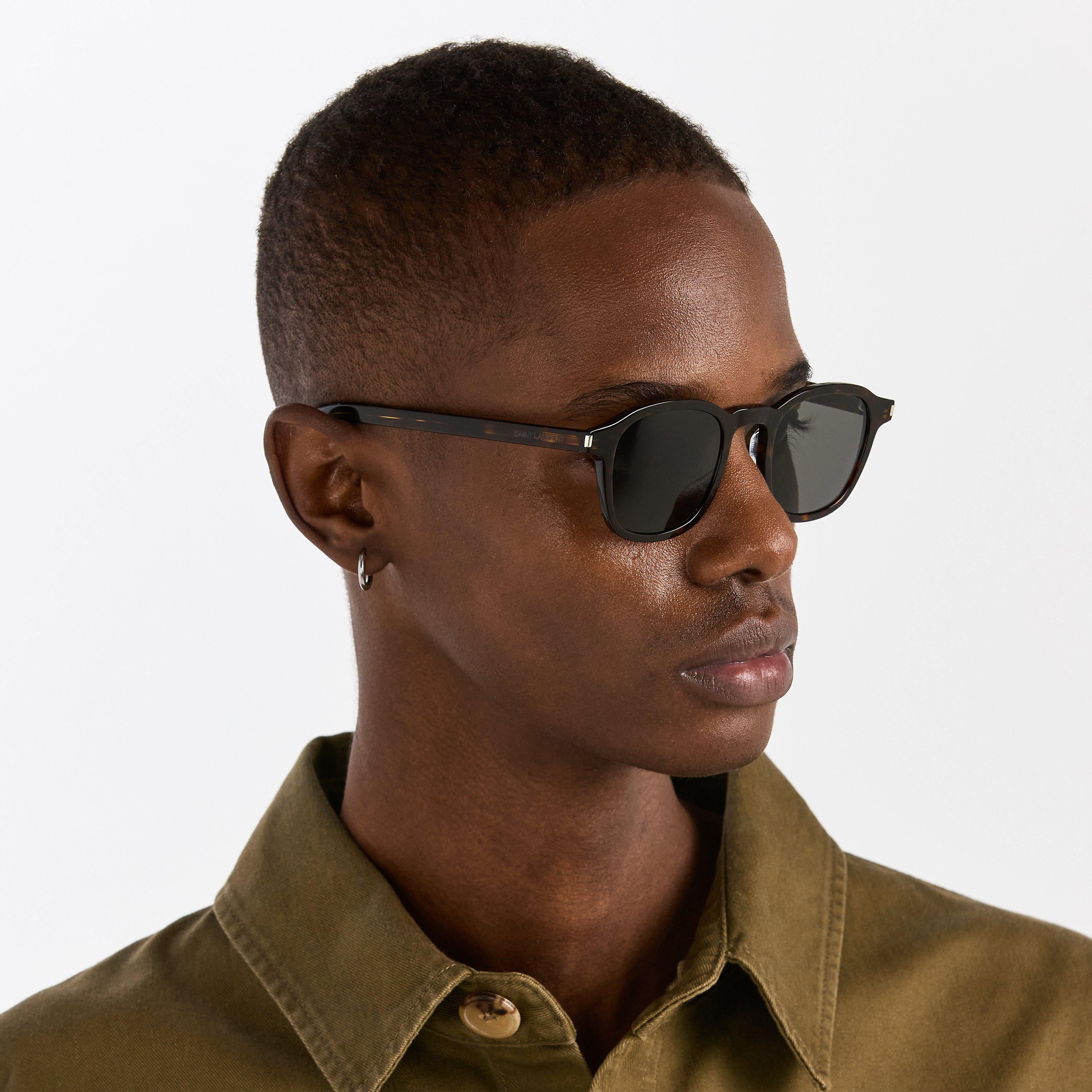 Black/Havana - Saint Laurent - Saint Laurent SL 946 Mens Panthos Sunglasses - 3