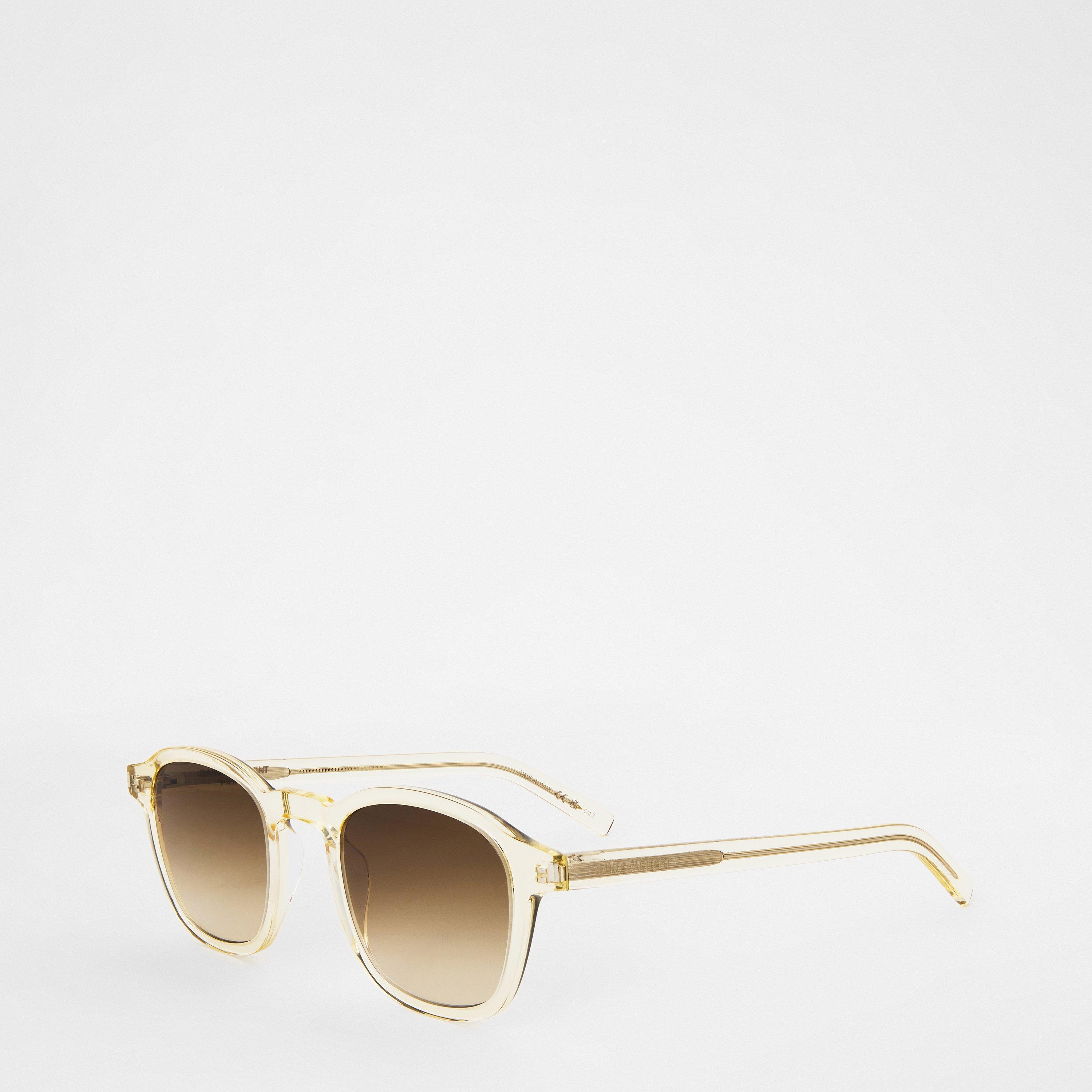 Saint Laurent Havana Sunglasses - Clear