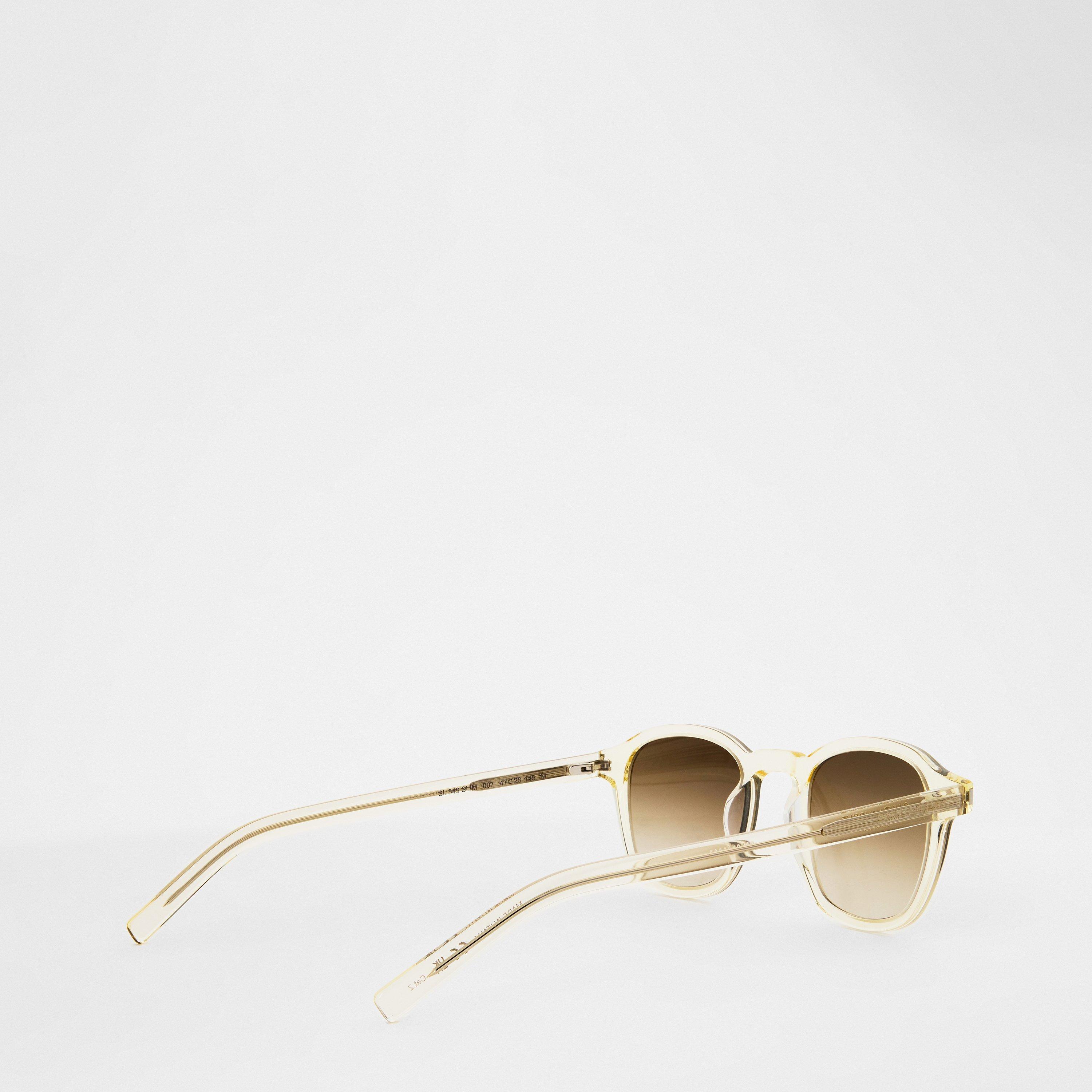 Clear - Saint Laurent - Havana Sunglasses - 2