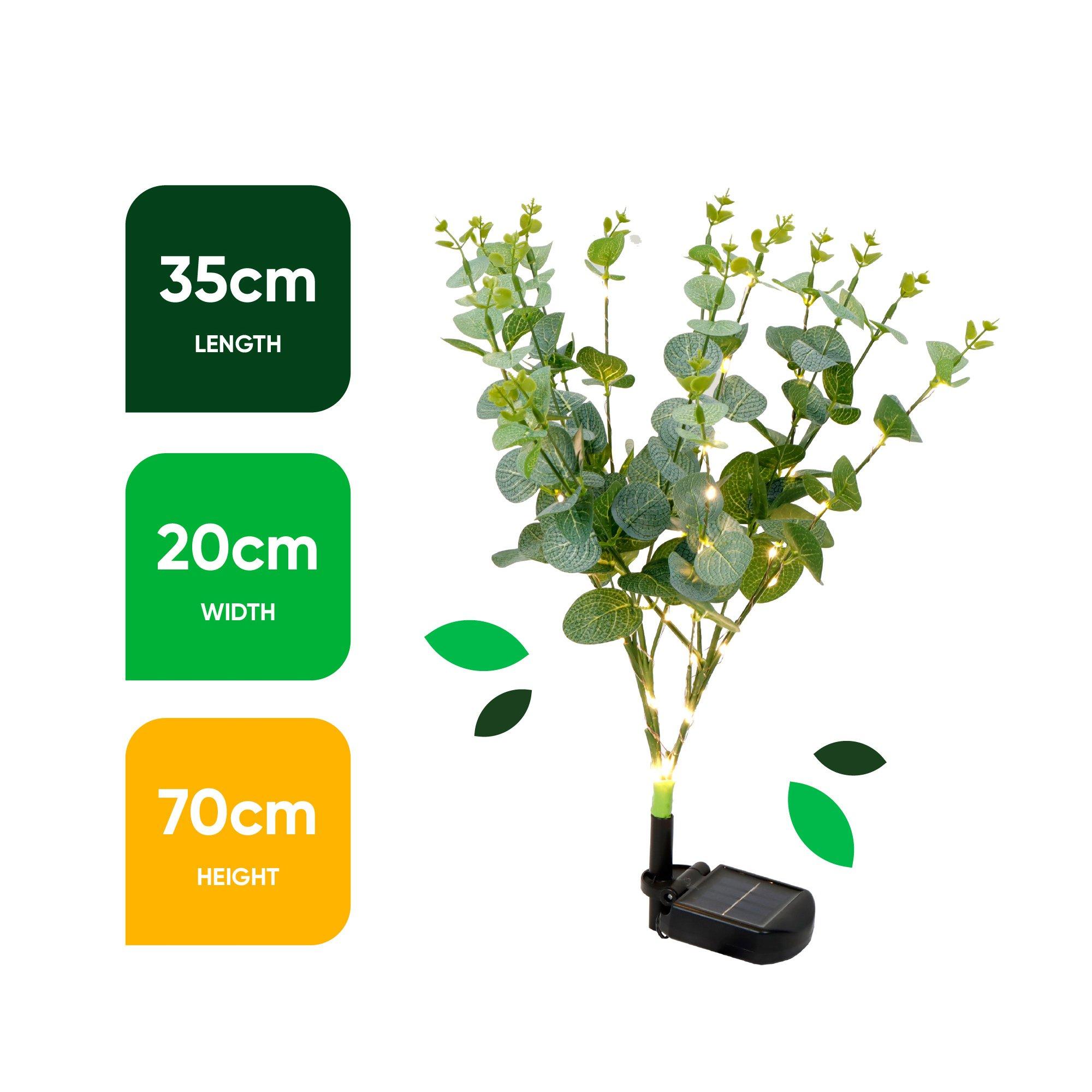 Green - Streetwize - Eucalyptus Tree Solar Lights - 3