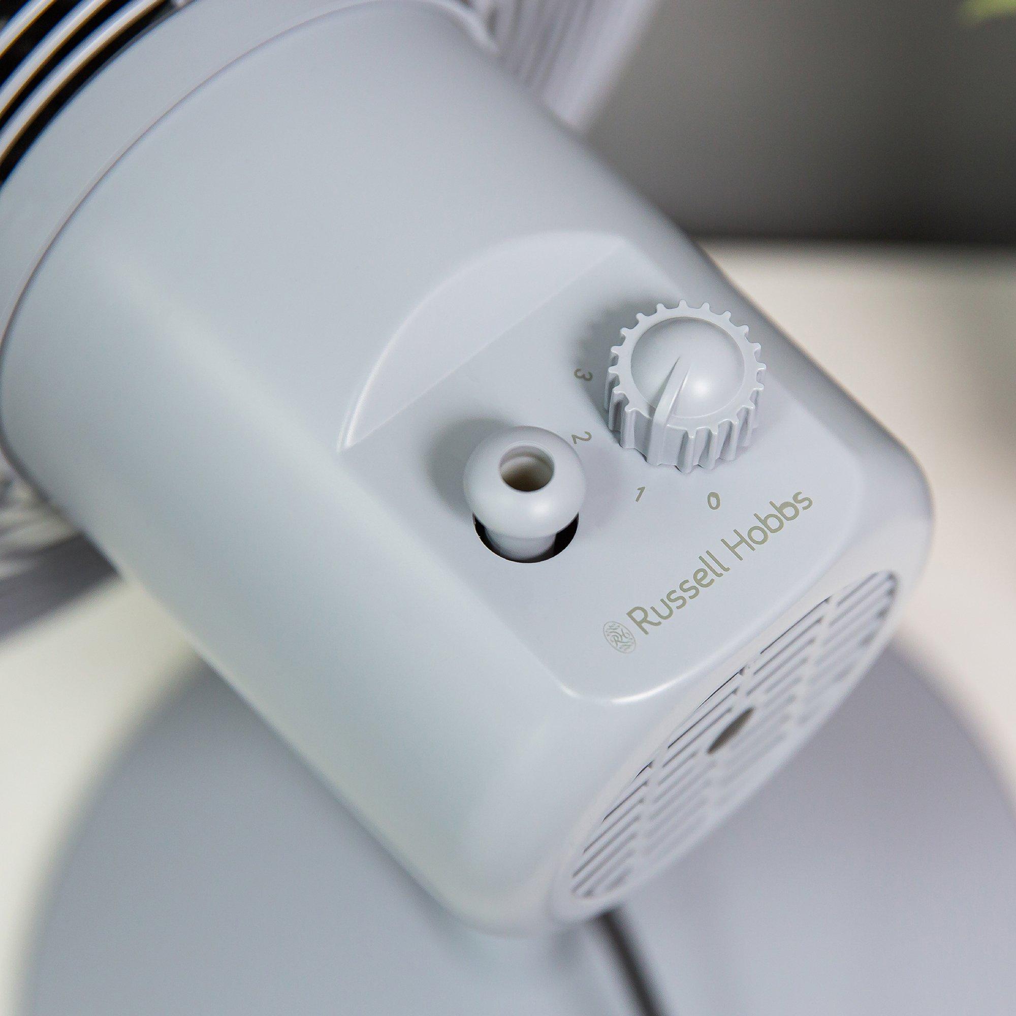 Grey With Wood - Russell Hobbs - RHMDF1201WDG 12 Scandi Desk Fan - 6