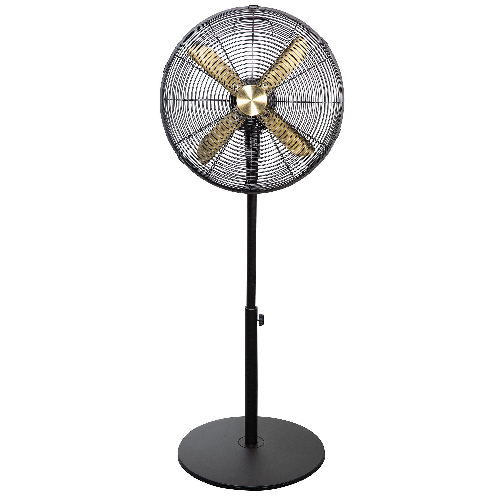 Black - Russell Hobbs - RHMPF1601BG 16” Metal Pedestal Fan - 1