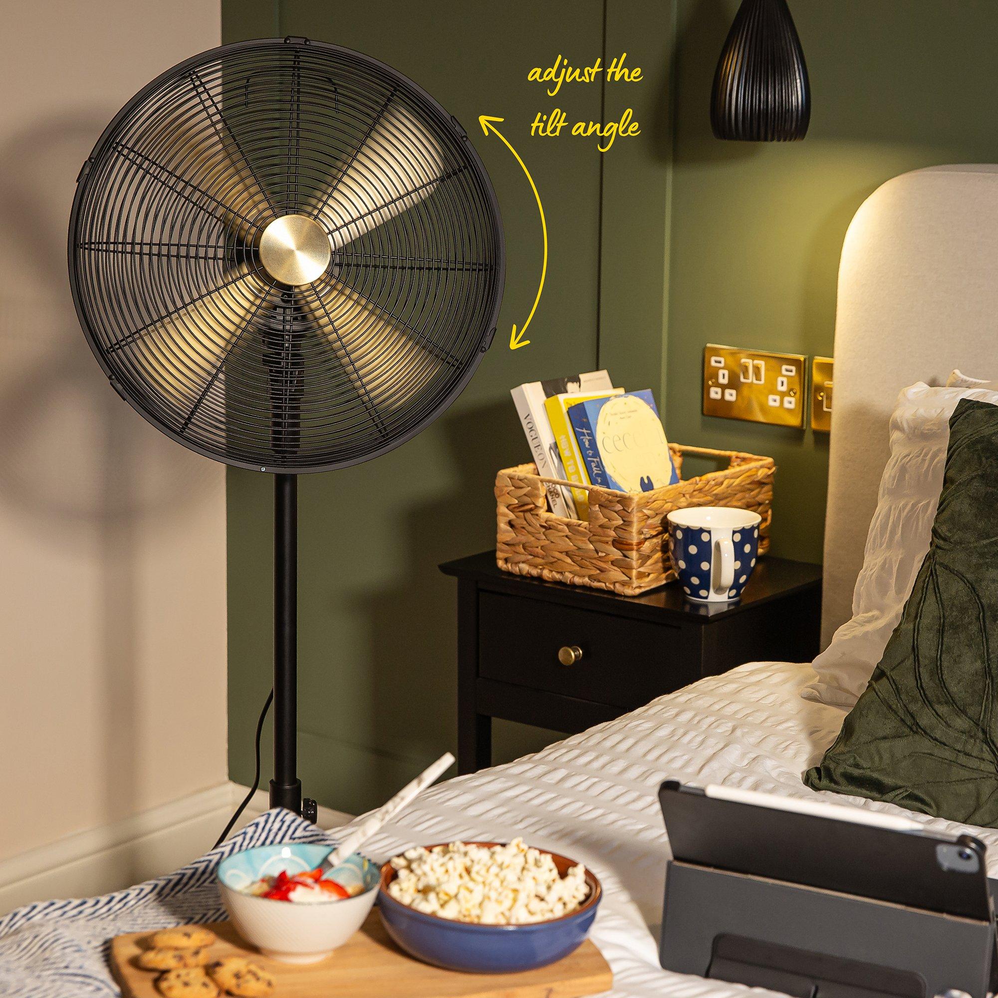 Black - Russell Hobbs - RHMPF1601BG 16” Metal Pedestal Fan - 7