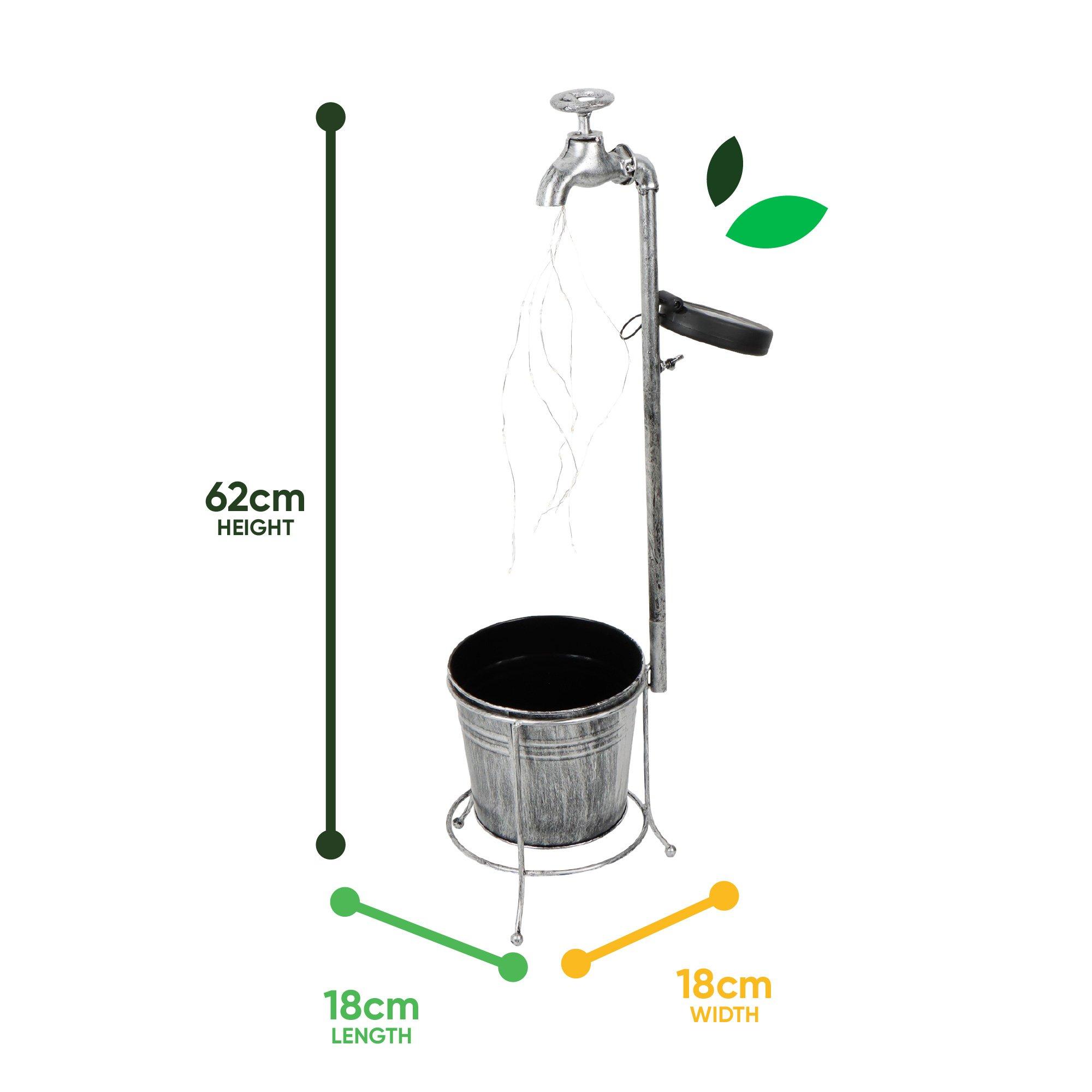 Silver/Black - Streetwize - Solar Tap Lantern - 3