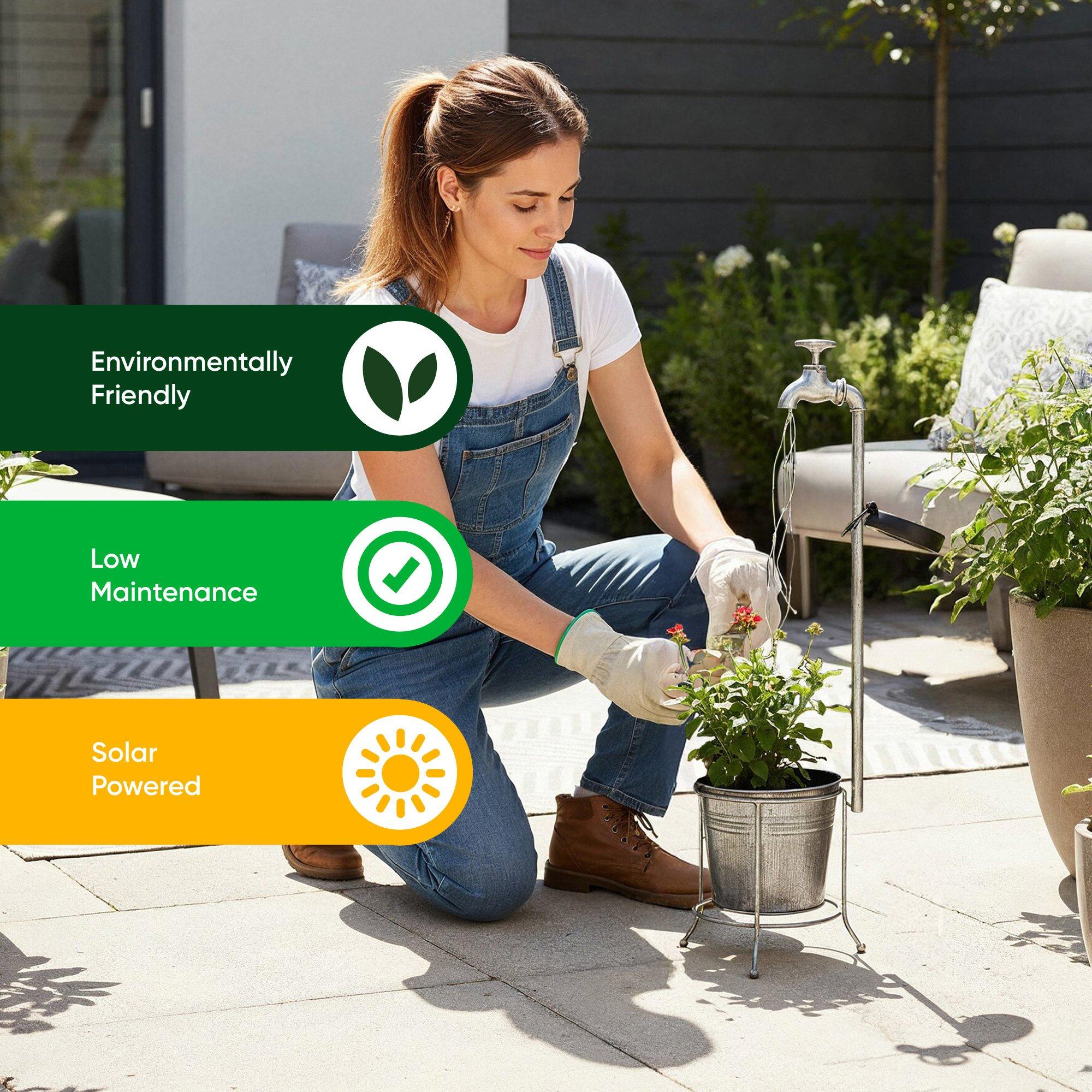 Silver/Black - Streetwize - Solar Tap Lantern - 7