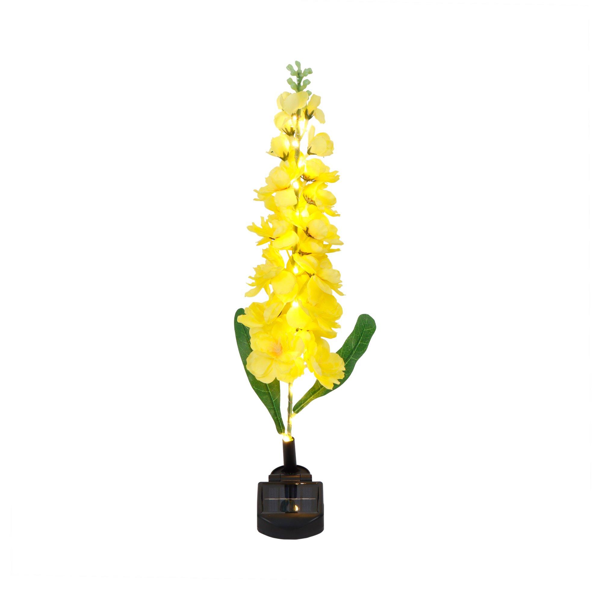 Yellow - Streetwize - Yellow Delphinium Solar Lights - Sunshine - 2
