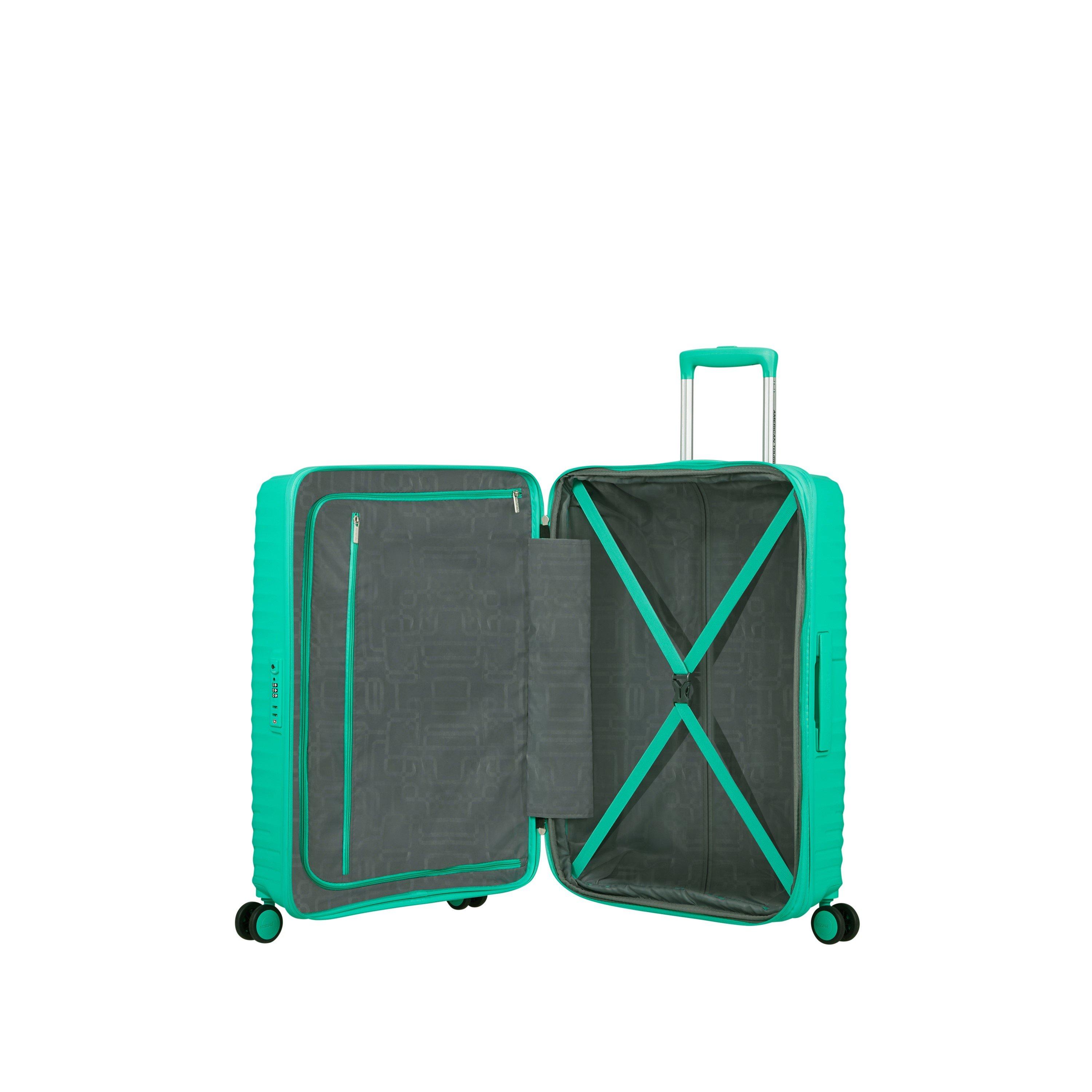 Cyber Aqua - American Tourister - Diablast Spinner 68x47x31/34cm EXP TSA Medium Hard Suitcase - 2
