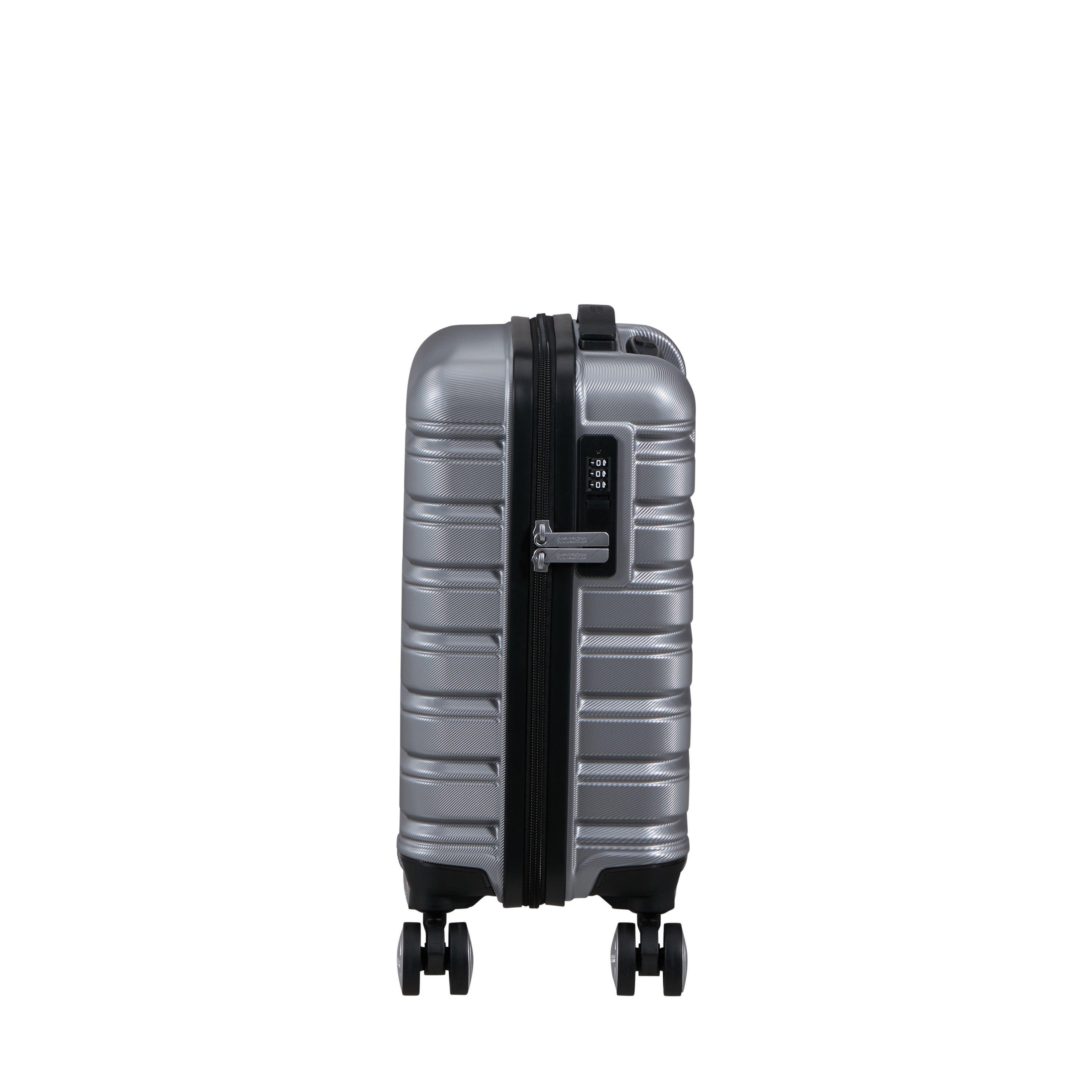 Sky Silver - American Tourister - Flashline Spinner 45x30x20cm Underseat Hard Suitcase - 4