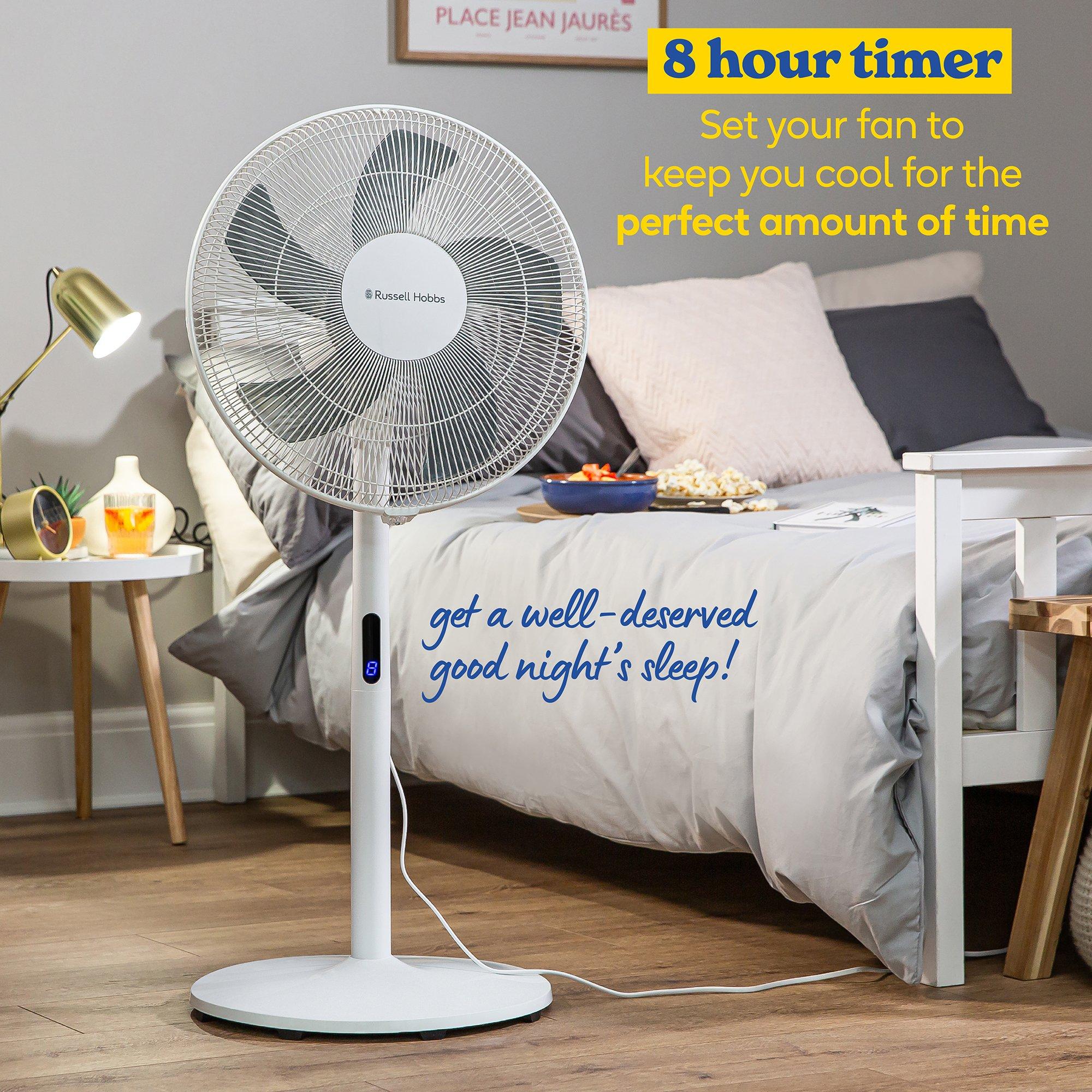 White - Russell Hobbs - RHMPF3IN1 3-in-1 Pedestal Fan in White - 4