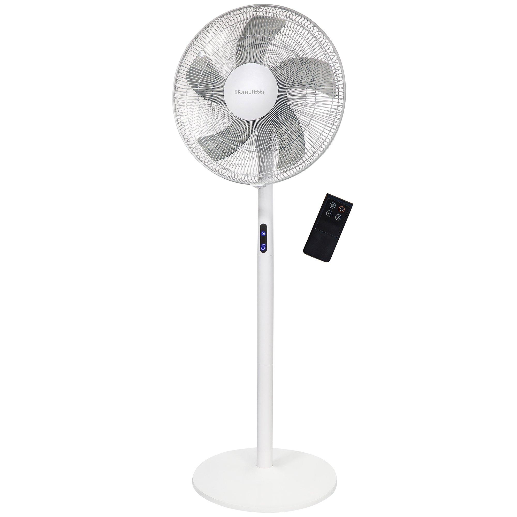 White - Russell Hobbs - RHMPF3IN1 3-in-1 Pedestal Fan in White - 9
