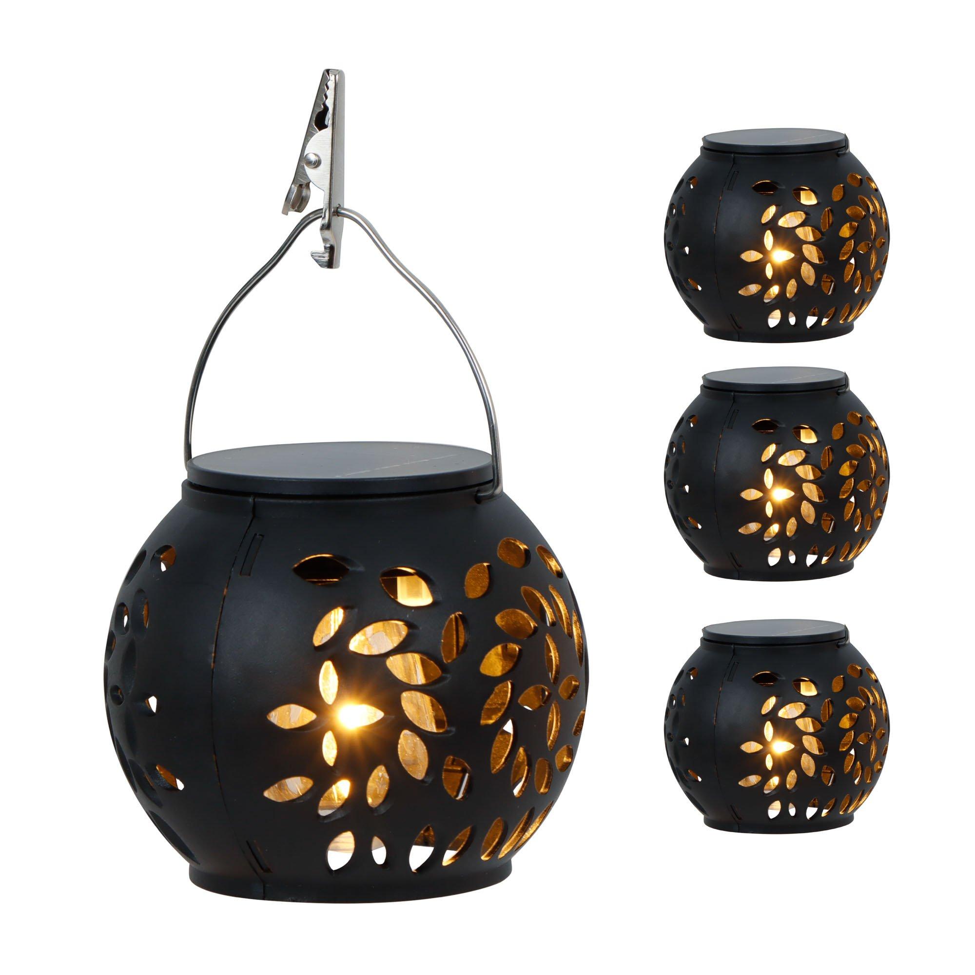 B&Q -  Pack Of 4 Hanging Versatile Solar Lanterns - Image 3