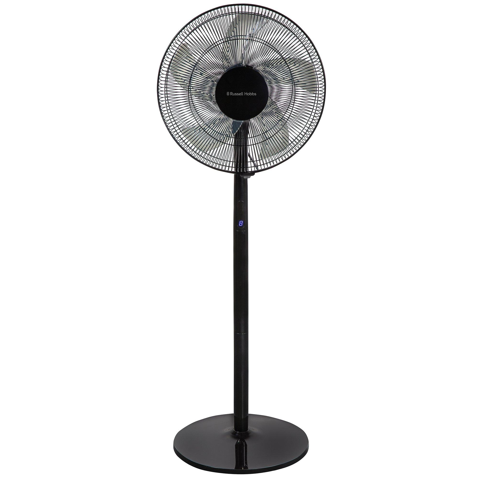 Black - Russell Hobbs - RHMPF3IN1B 3-in-1 Pedestal Fan in Black - 1