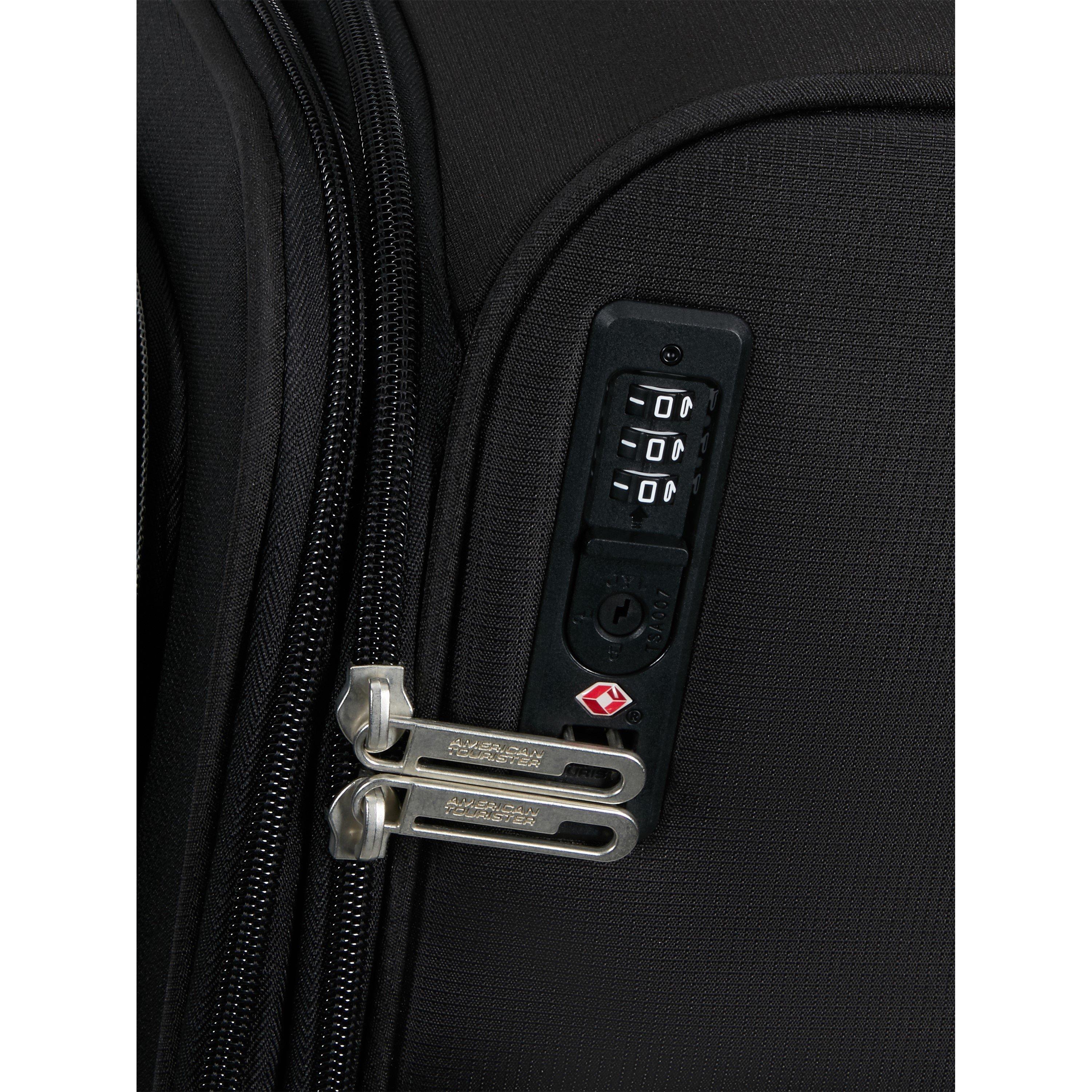 Jet Black - American Tourister - Cloudrider Spinner 67x44x26/28cm EXP TSA Medium Soft Suitcase - 5
