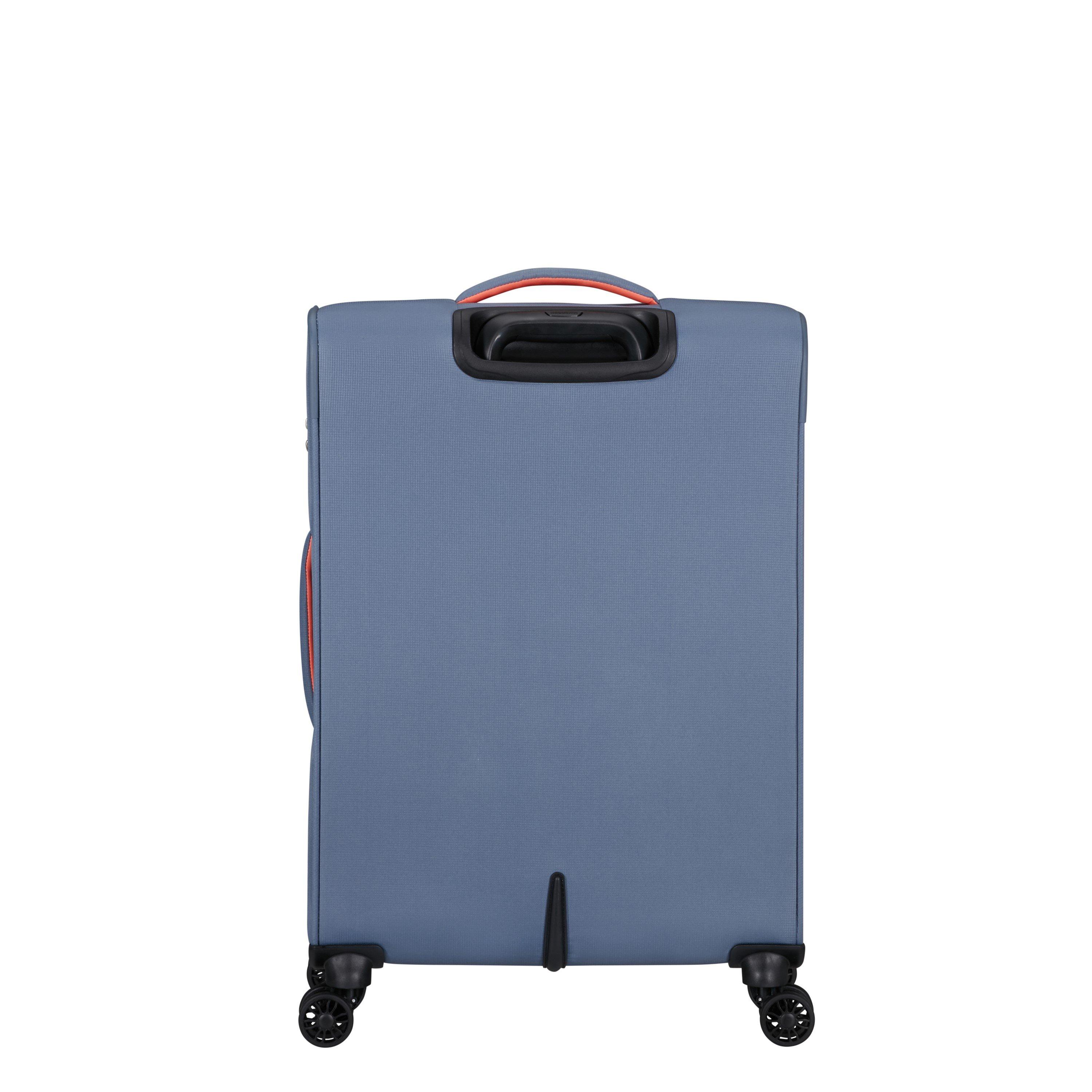 Stone Blue - American Tourister - Cloudrider Spinner 67x44x26/28cm EXP TSA Medium Soft Suitcase - 10