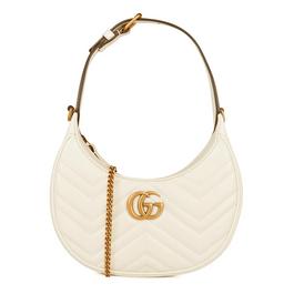 Gucci Gg Marmont Half Moon Shaped Mini Bag