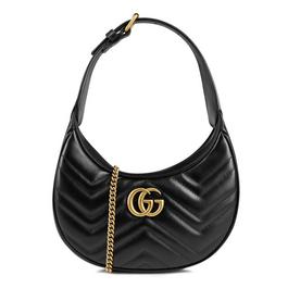 Gucci Gg Marmont Half Moon Shaped Mini Bag