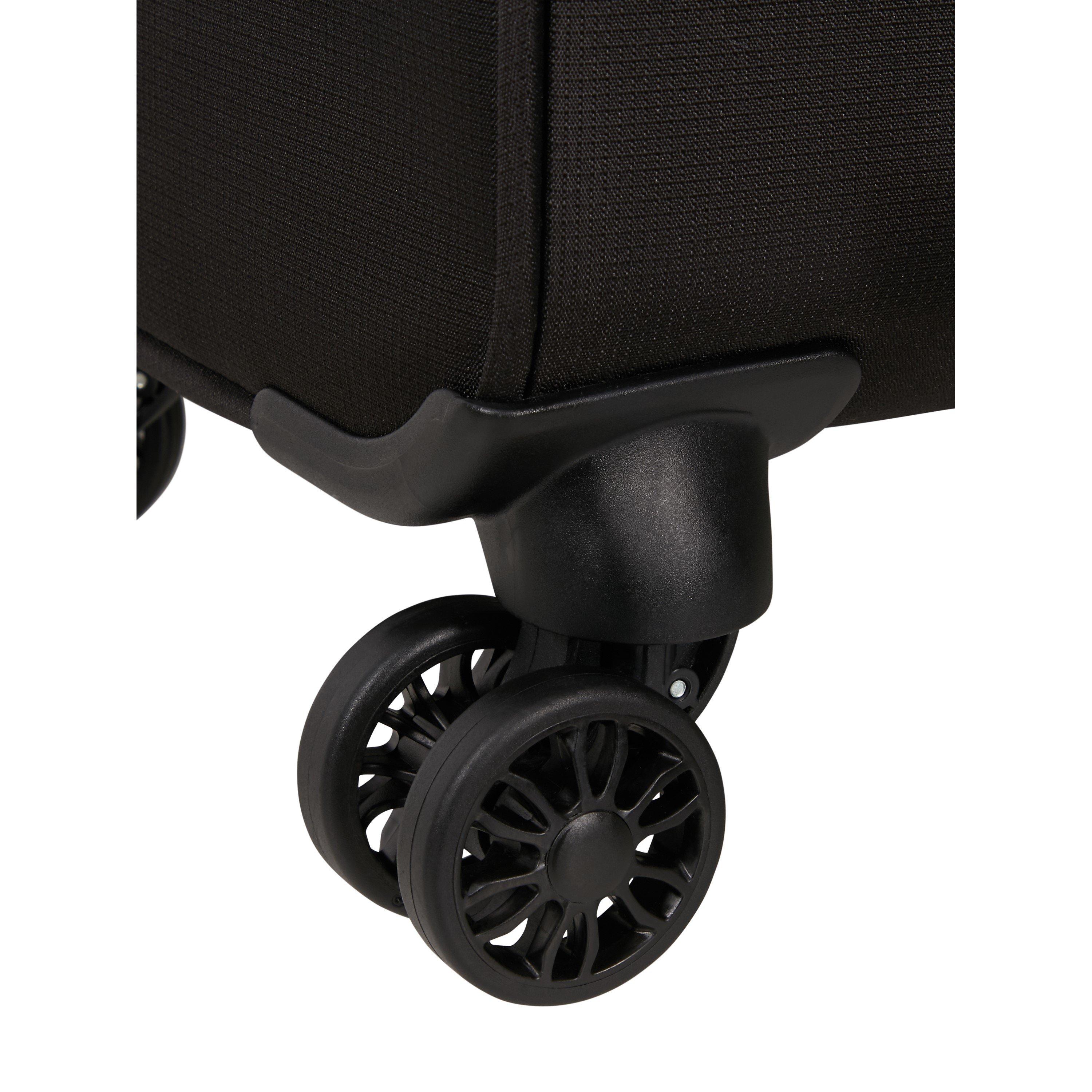 Jet Black - American Tourister - Cloudrider Spinner 78.5x49x30/32cm EXP TSA Large Soft Suitcase - 7