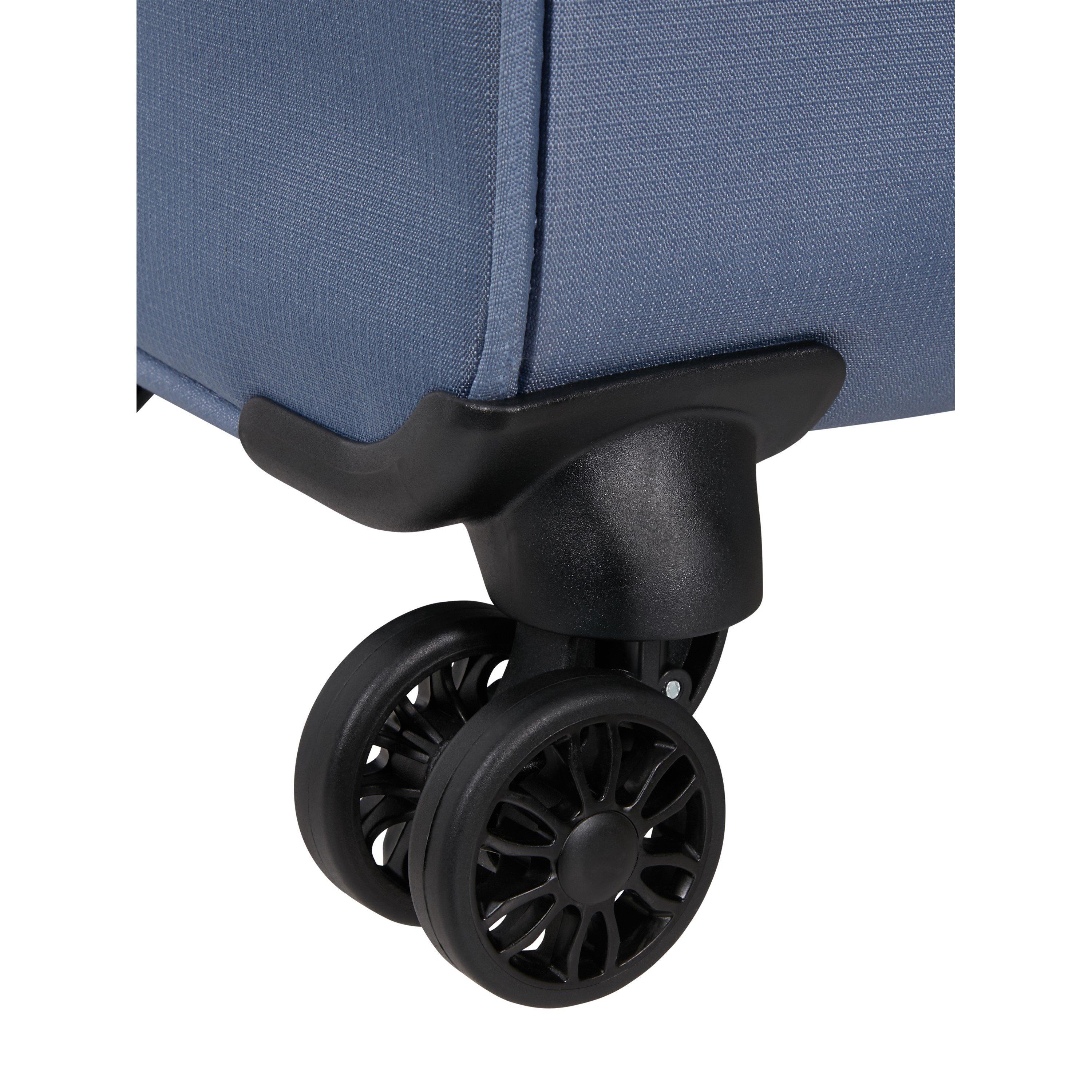Stone Blue - American Tourister - Cloudrider Spinner 78.5x49x30/32cm EXP TSA Large Soft Suitcase - 8
