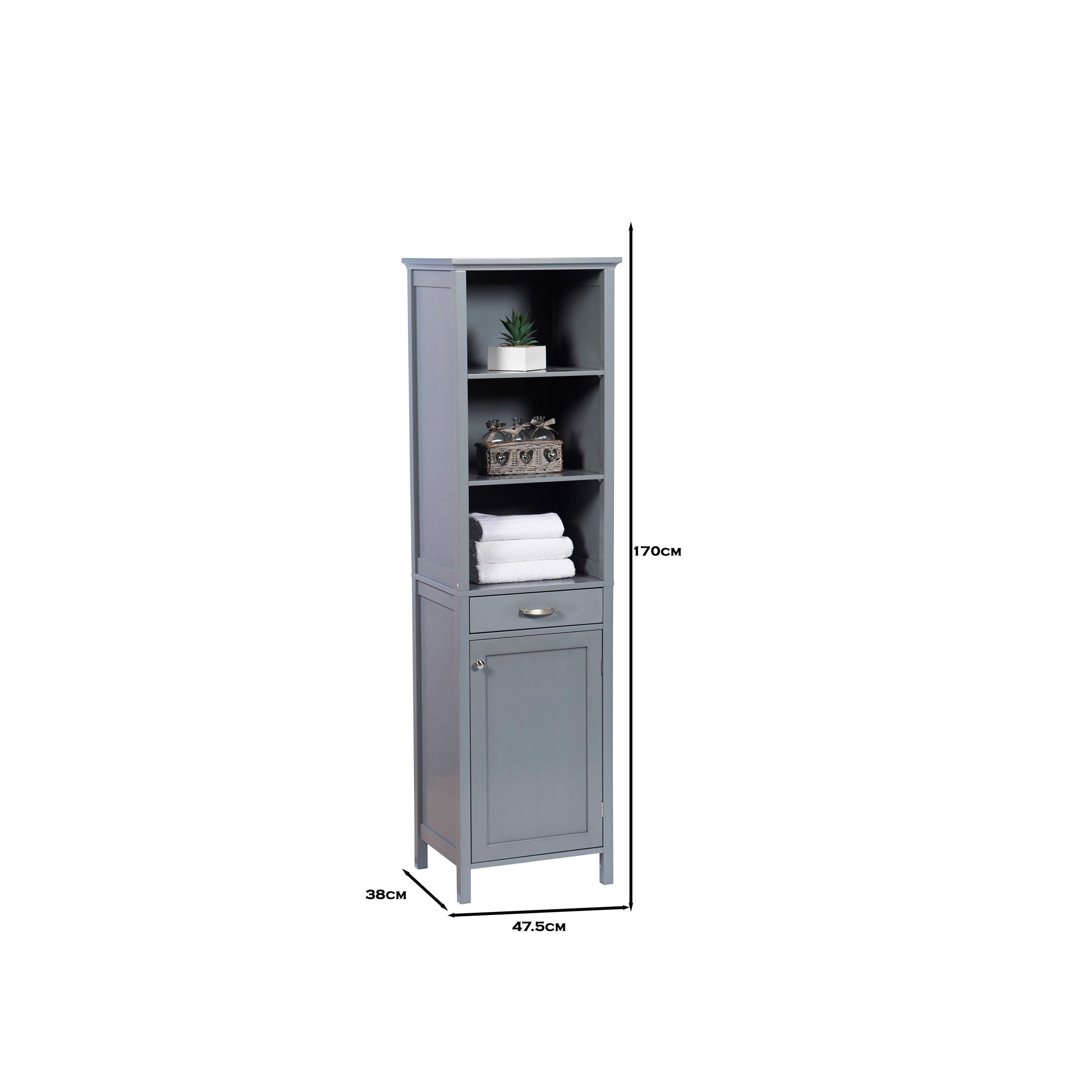 Grey - Greenhurst - Tall Storage Cabinet - 2