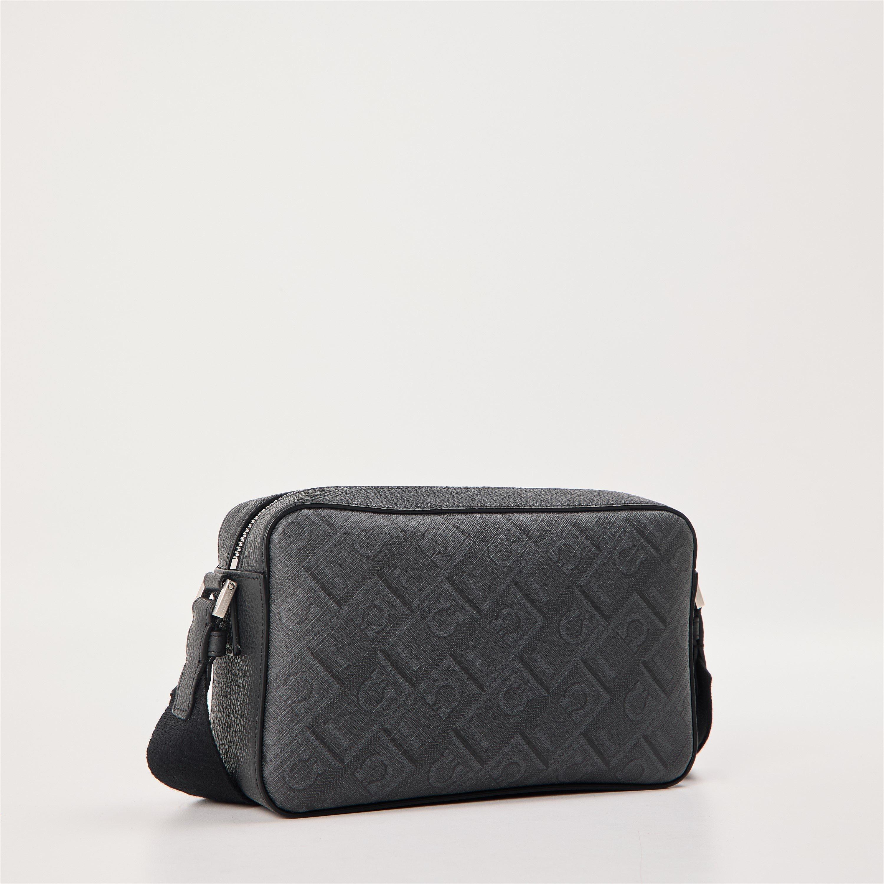 Nero/Grigio - Ferragamo - Men's Cross Body Bag - 2