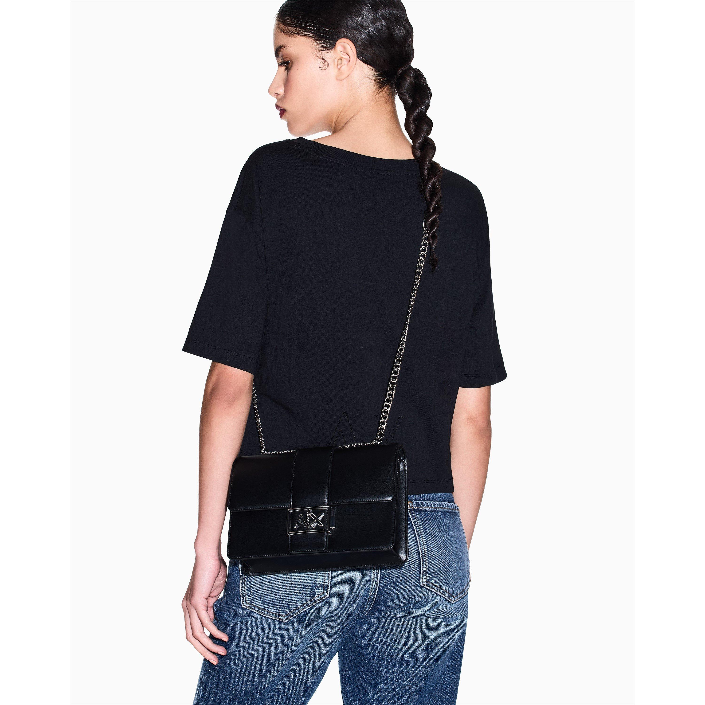 Black - Armani Exchange - Armani Exchange Messenger Bag - 3