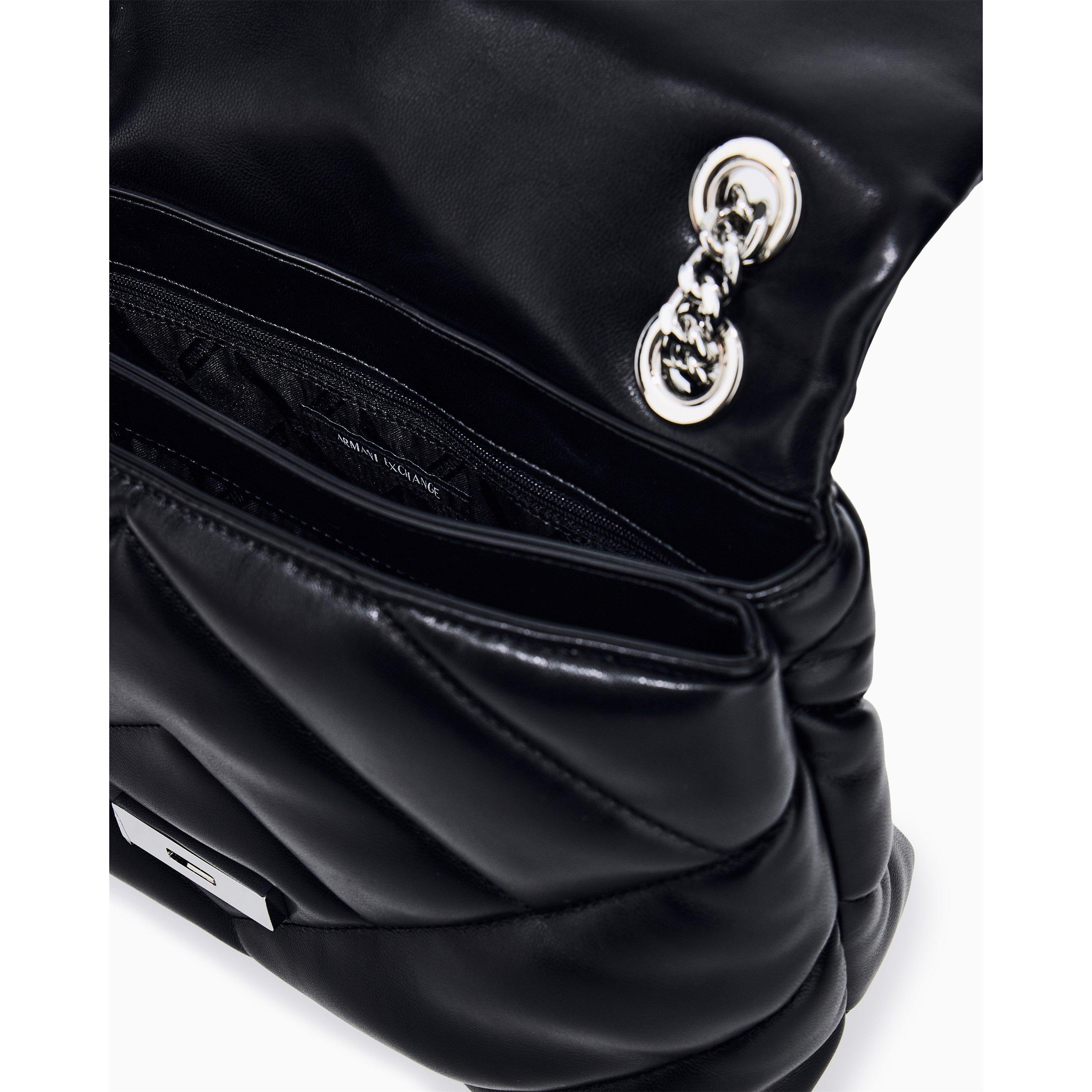 Black - Armani Exchange - Armani Exchange Messenger Bag - 4